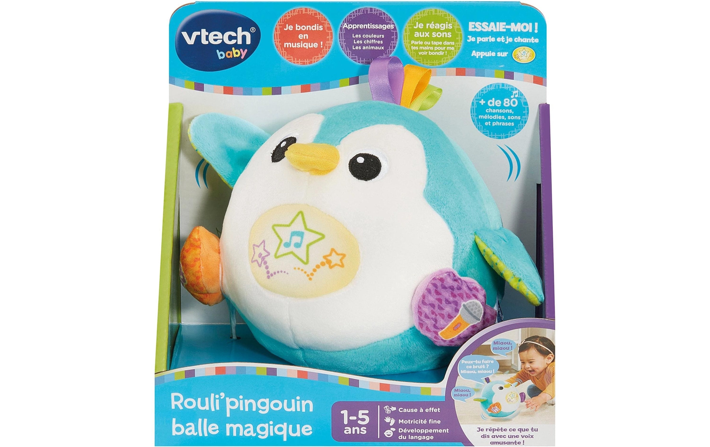 Vtech® »Plüsch Roulipingouin balle magique -FR-«