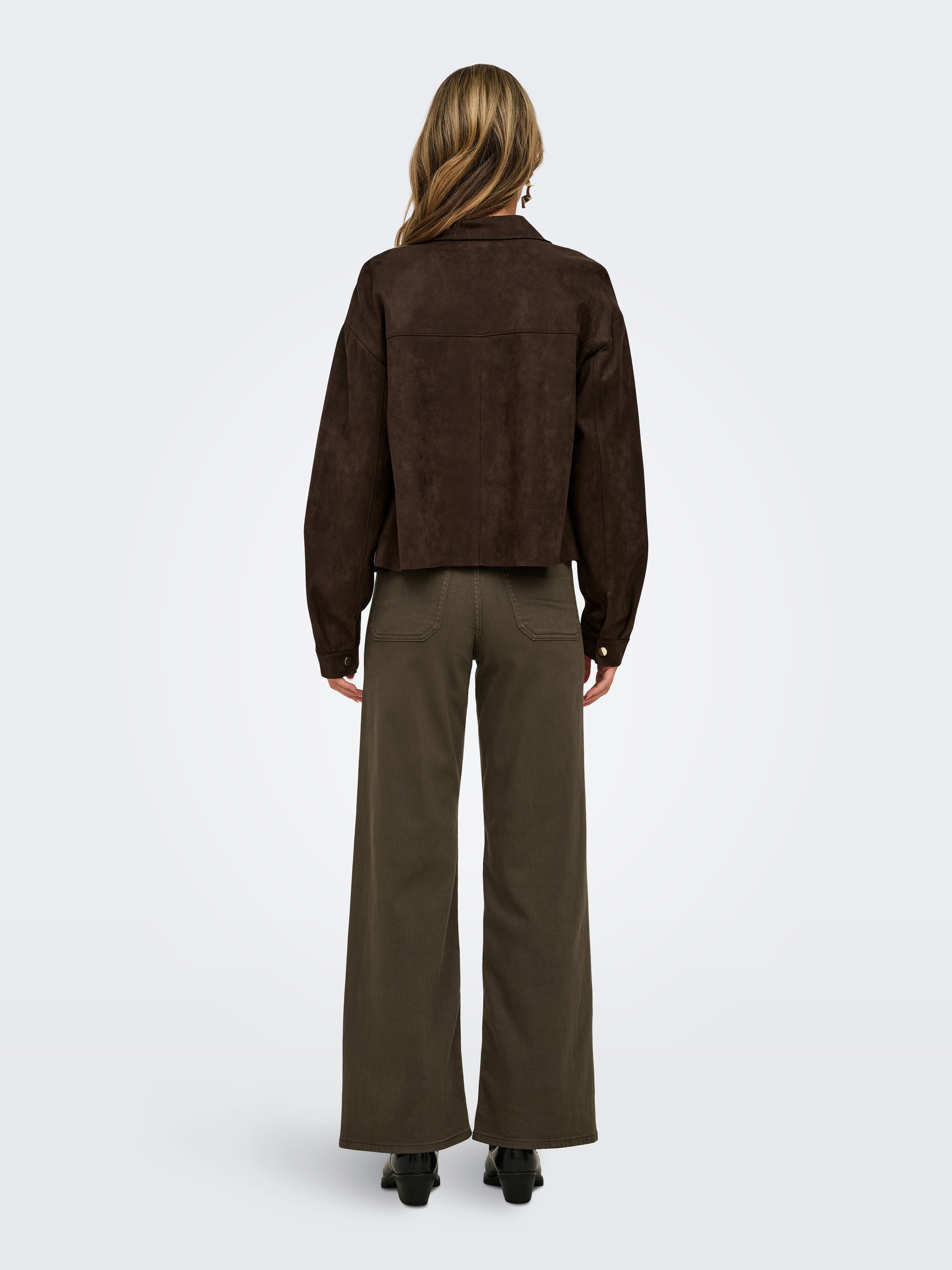 JDY Hemdbluse »JDYJULLE L/S FAKE SUEDE SHIRT JRS NOOS« Kunstfaser, regular fit