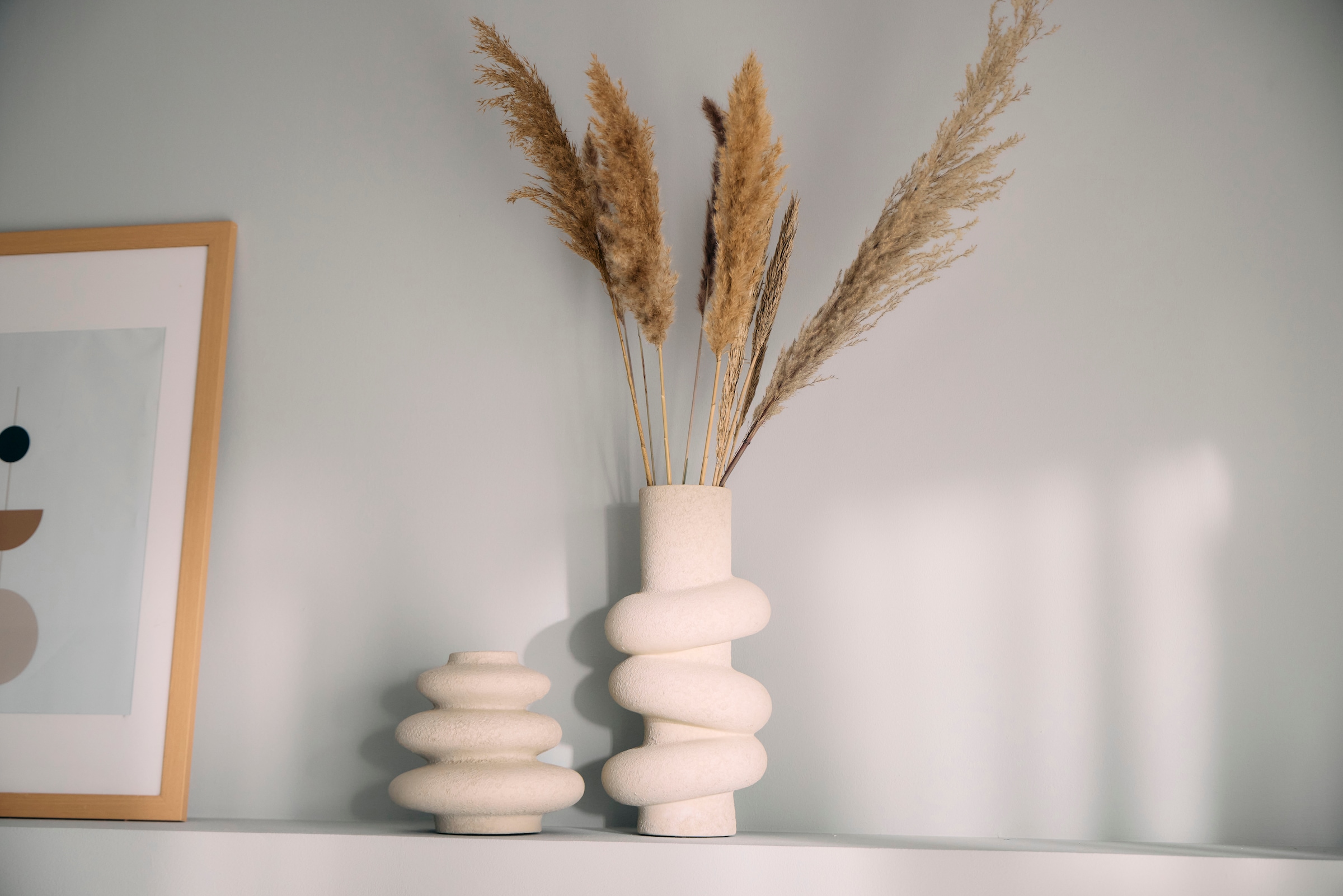 homsy by Ana Johnson Vase de table »Floriva, 40x18,5cm, strukturierte, matte Oberfläche« hochwertige Keramik aus einer traditionellen Manufaktur,Made in Europe