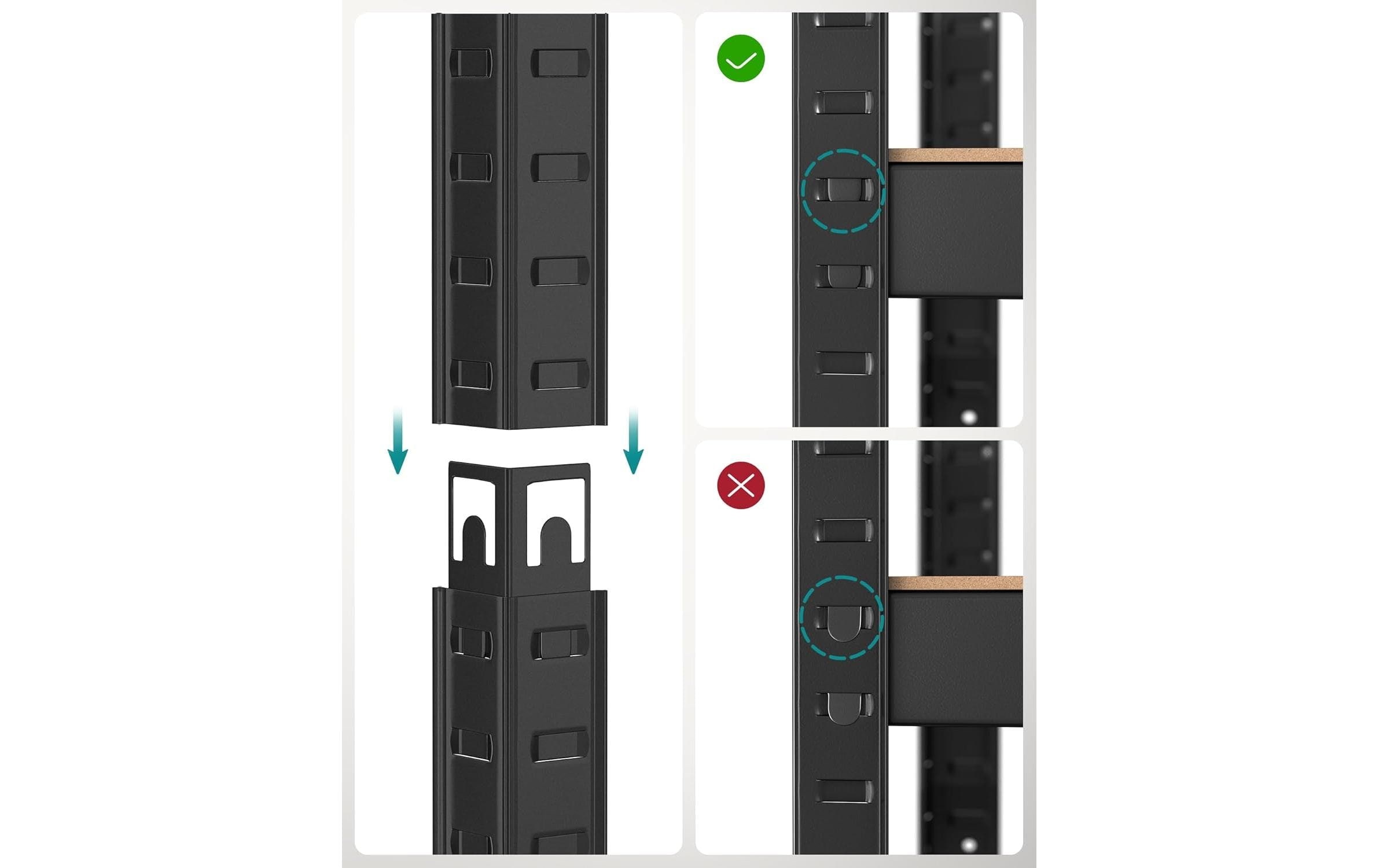 SONGMICS Étagère »mit 4 Ablagen«
