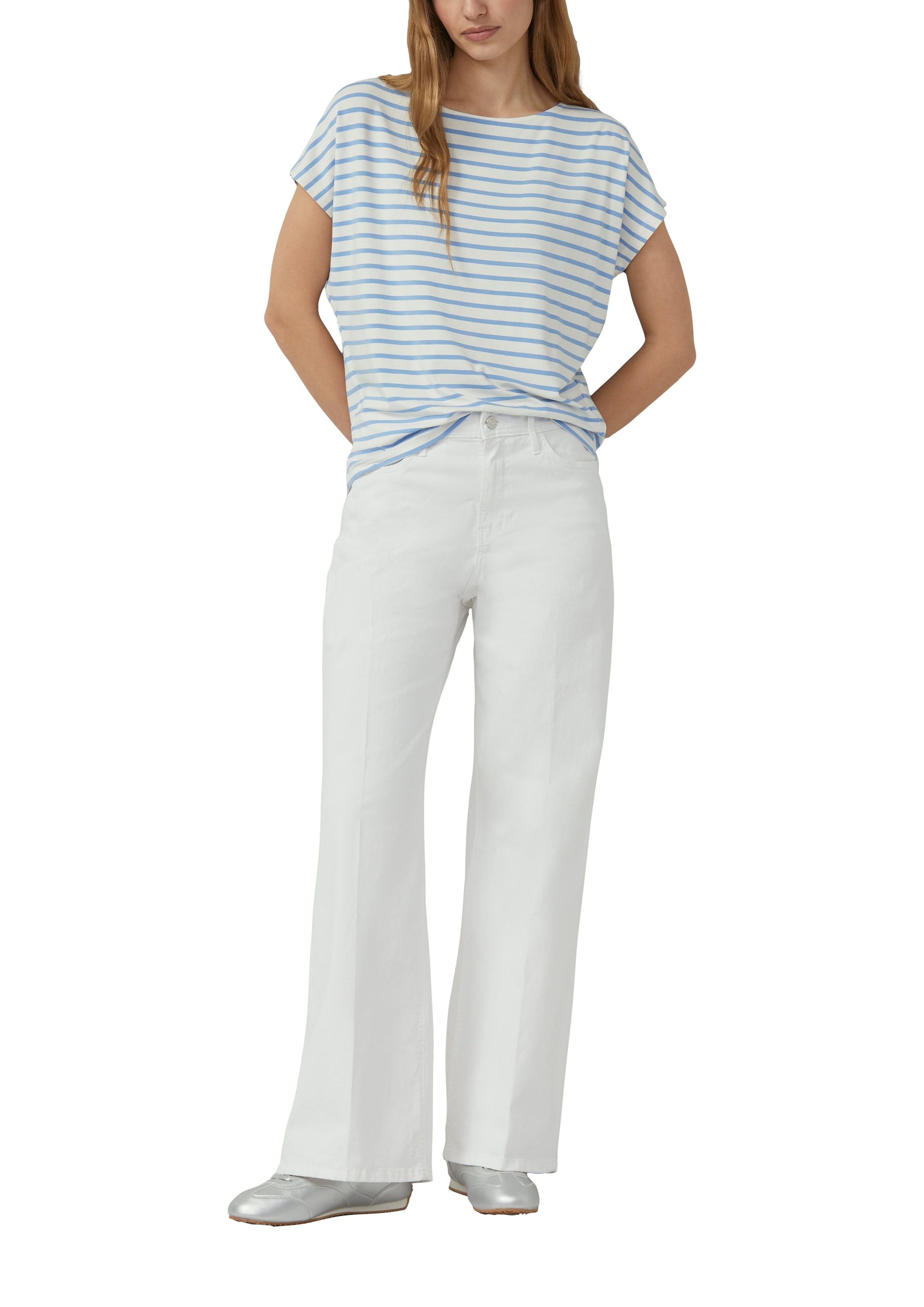 s.Oliver T-shirt à manches courtes Sommershirt mit grafischem Muster