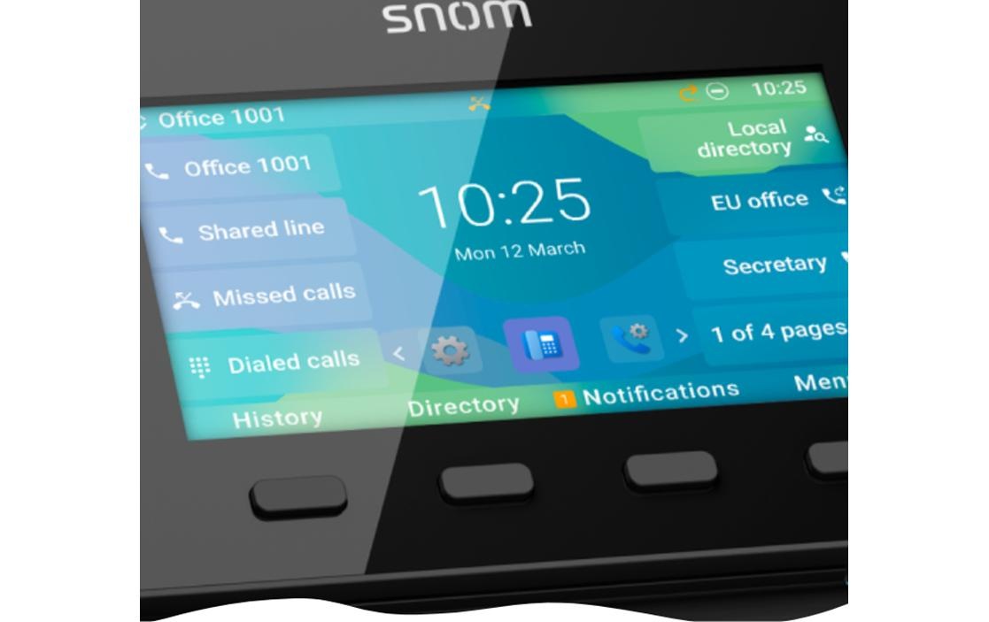 Snom Festnetztelefon »D862 Schwarz«