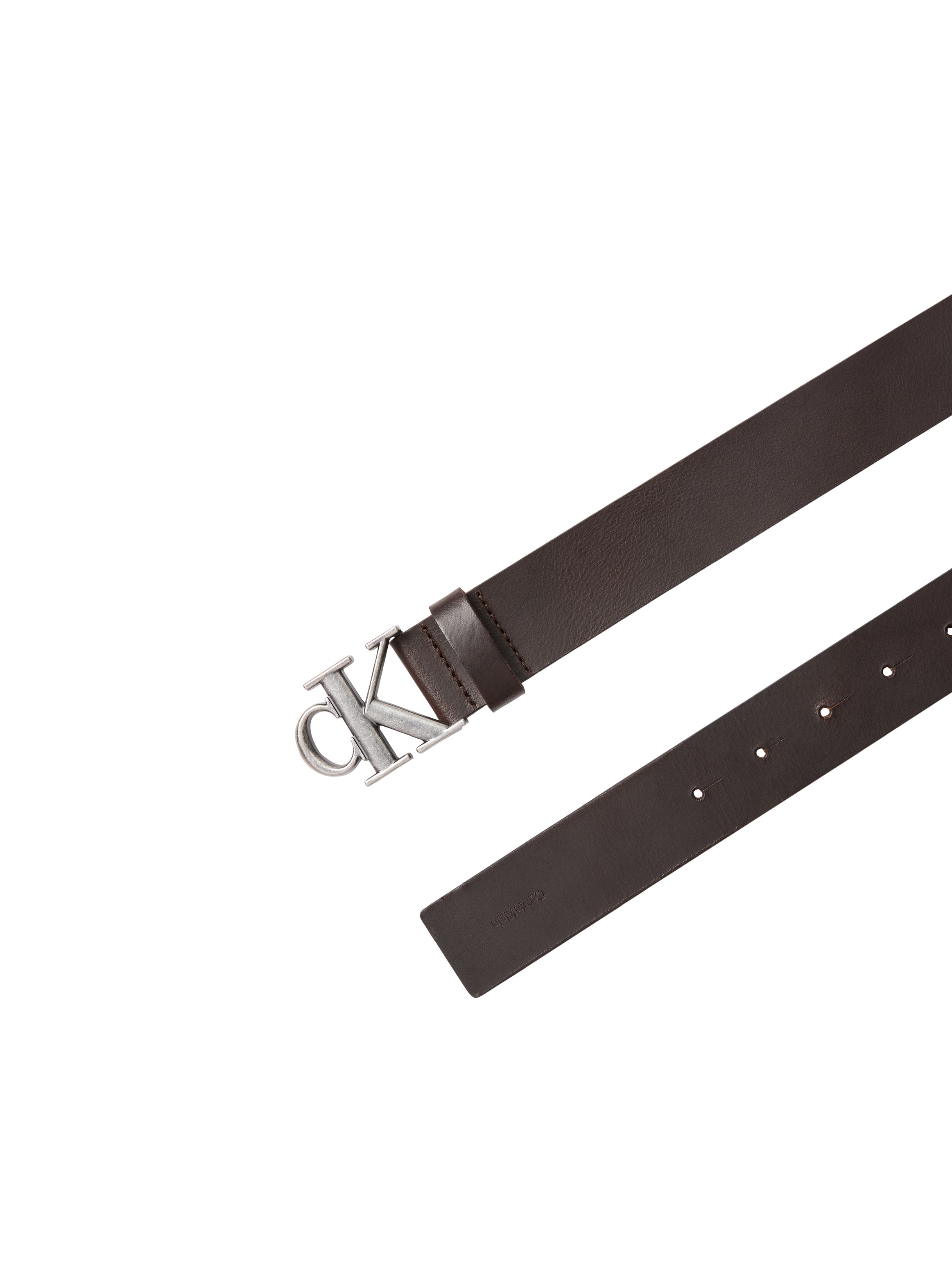 Calvin Klein Ceinture en cuir »CK BUCKLE SMOOTH 35MM« Grössenverstellbar mit Metallschliesse