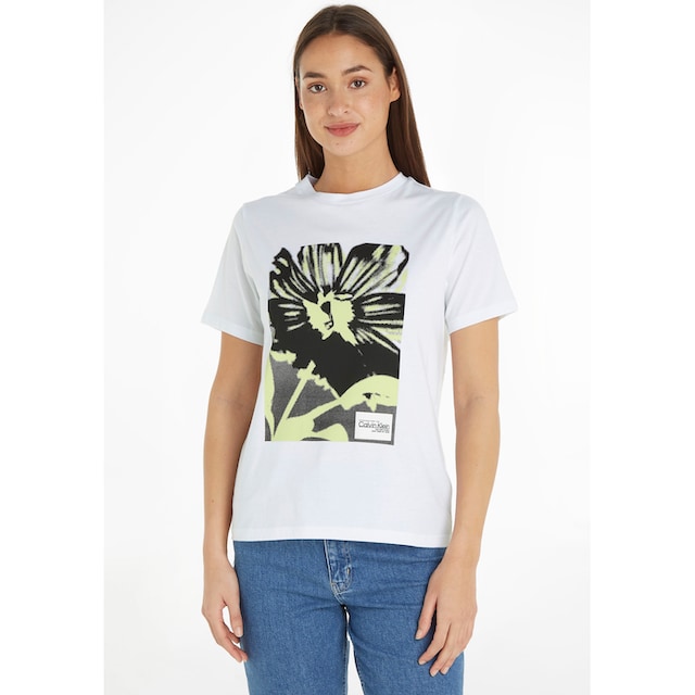 Calvin Klein T-Shirt, mit Floral-Printmuster Acheter confortablement