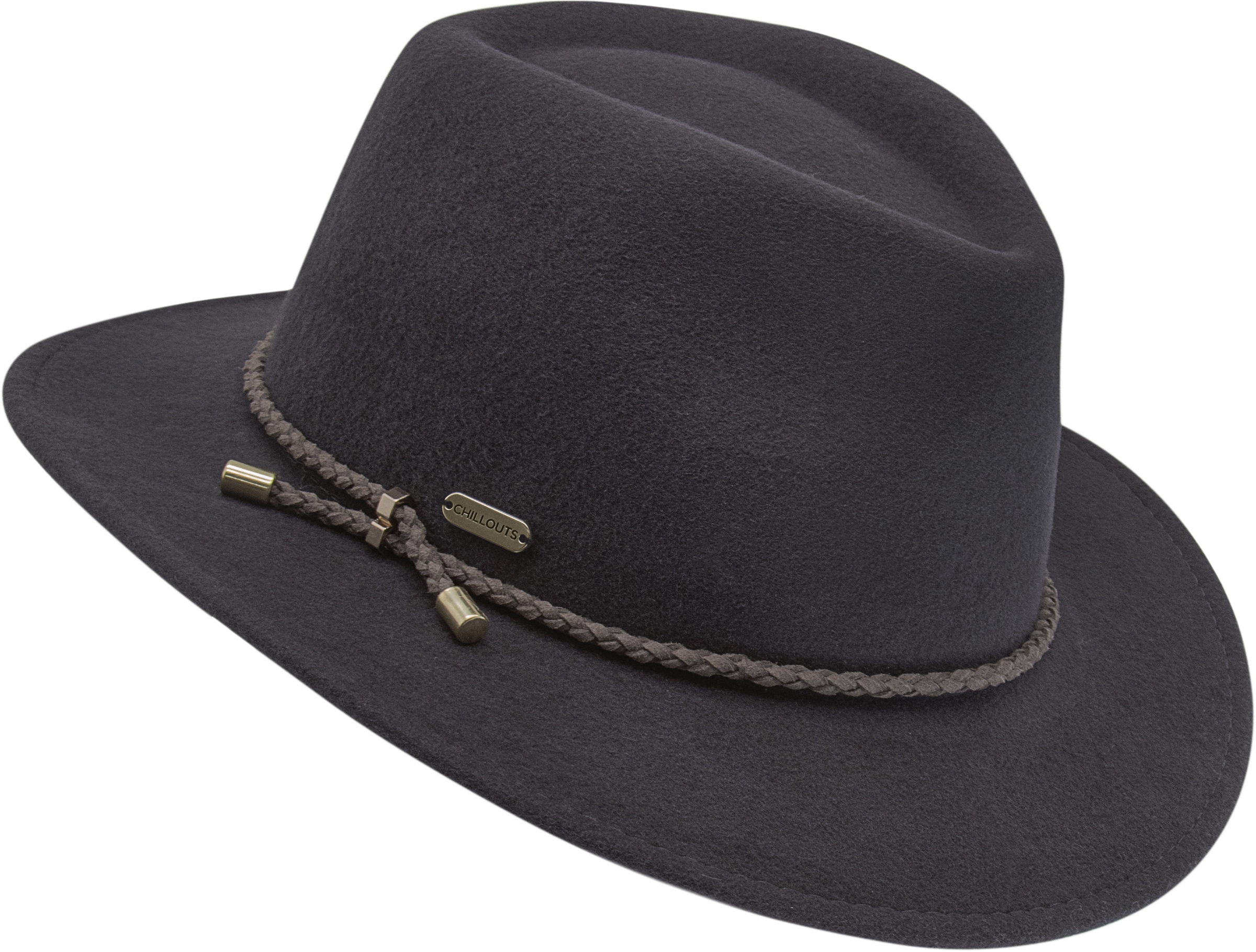 Image of chillouts Filzhut "Michelle Hat" mit hochwertiger Kordelverzierung, verstellbare Passform
