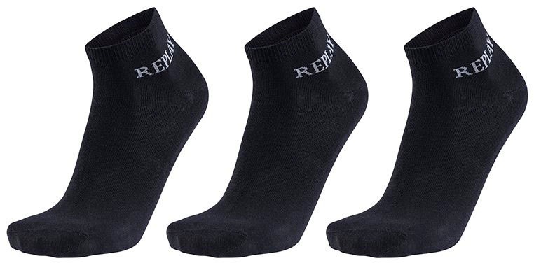 Image of Replay Sneakersocken, (Packung), mit Logoschriftzug bei Ackermann Versand Schweiz