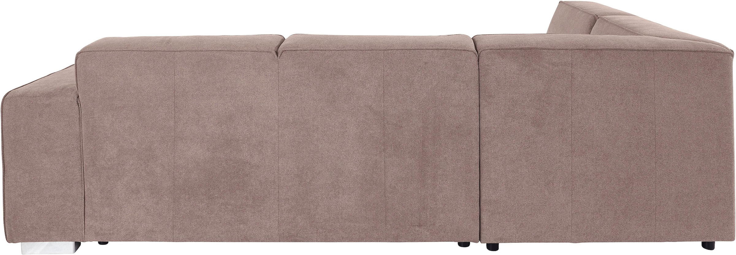 INOSIGN Ecksofa »Sapporo L-Form«, wahlweise Bettfunktion oder Sitztiefenverstellung, Federkern