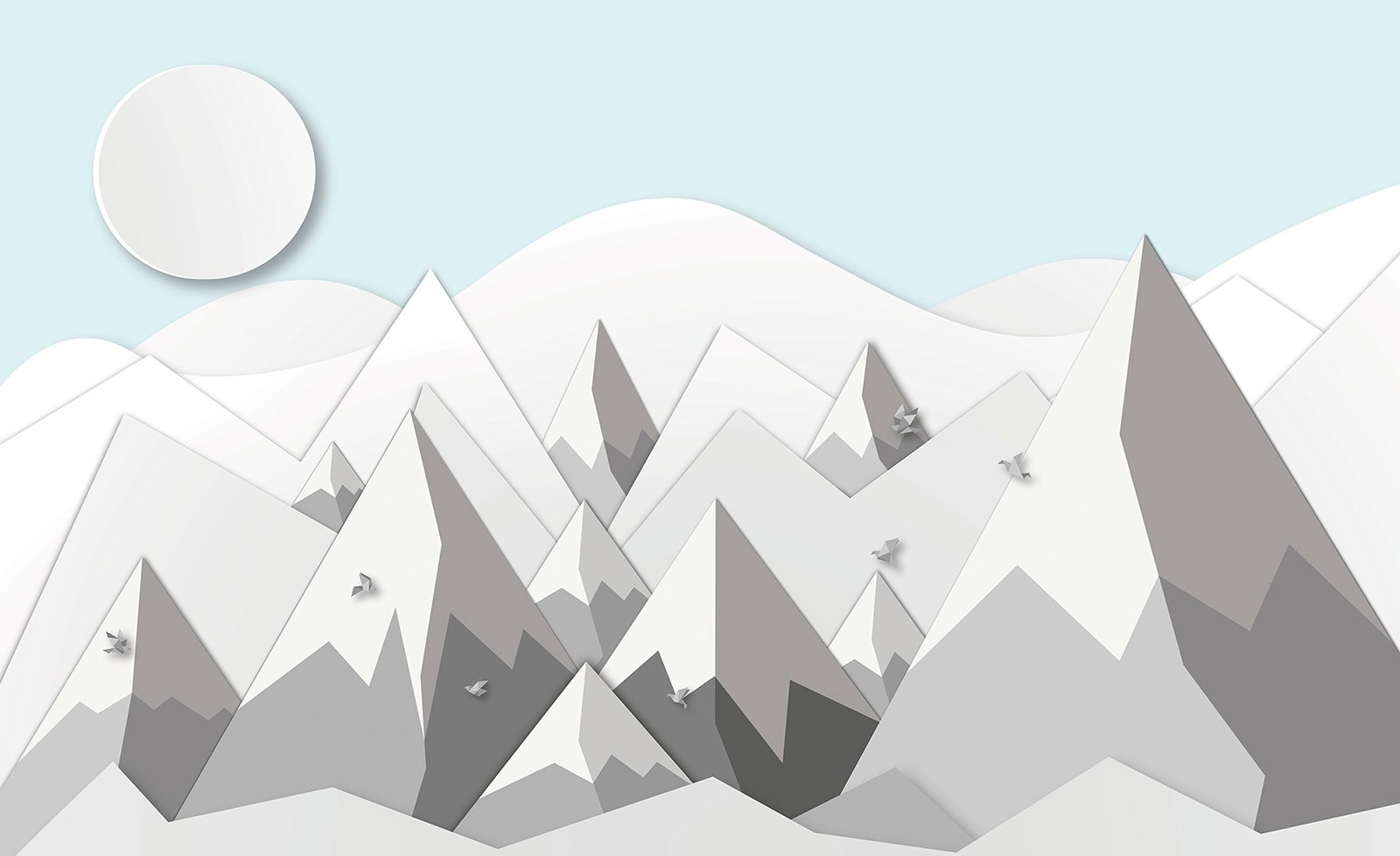 Image of Consalnet Papiertapete »Berge mit Schnee« bei Ackermann Versand Schweiz