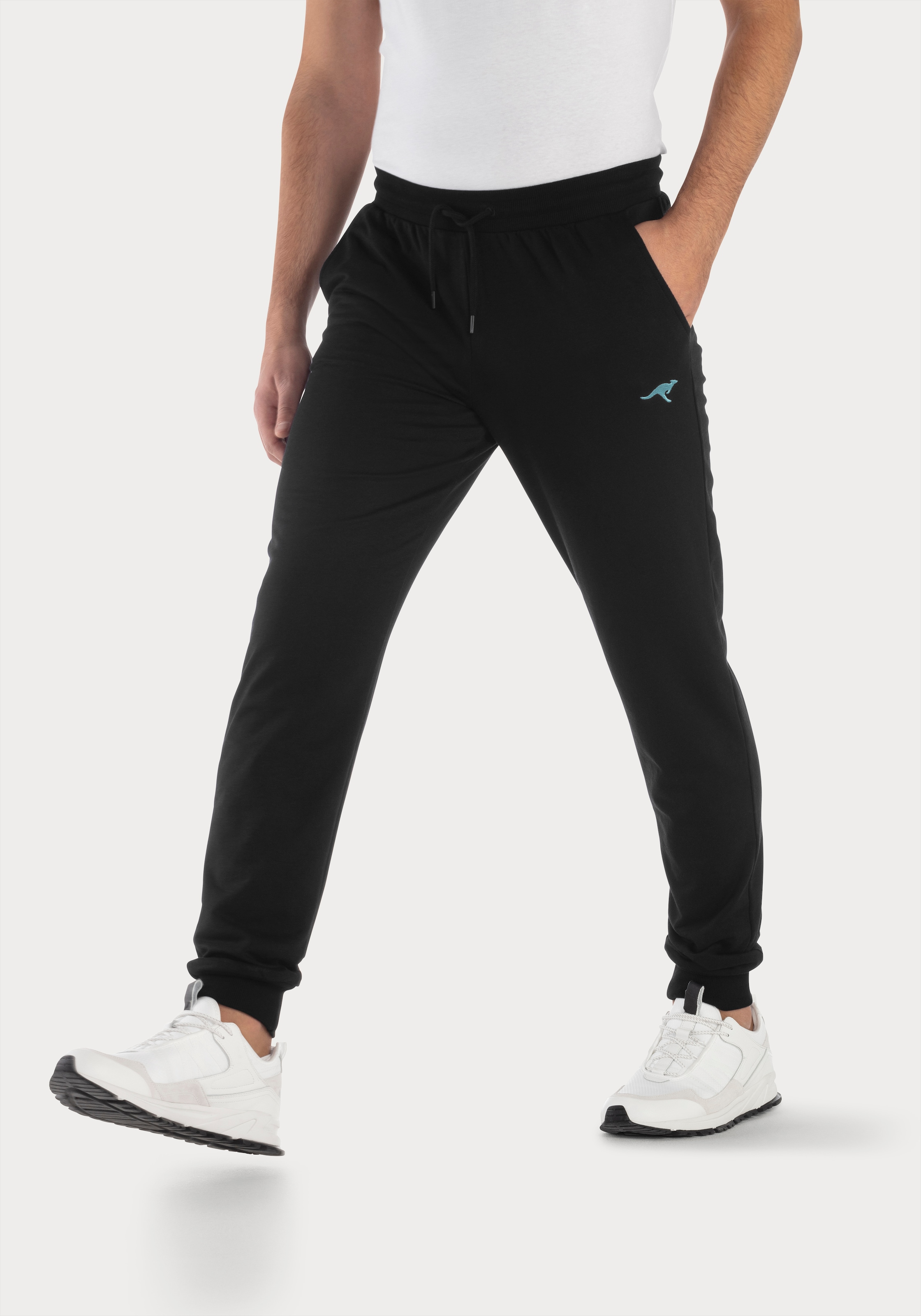 Image of KangaROOS Sweathose Jogginghose mit kleiner Logostickerei