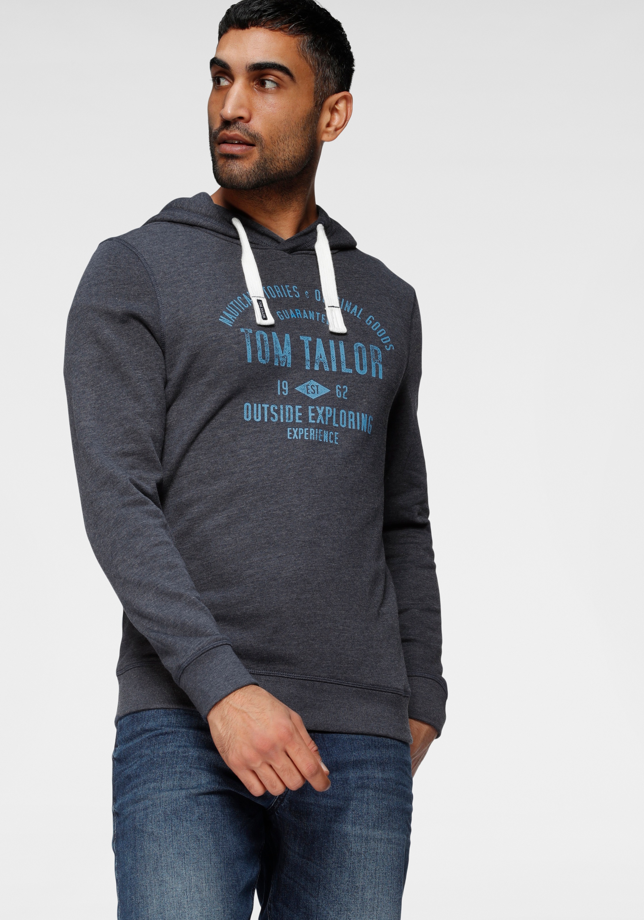 Image of TOM TAILOR Hoodie, mit Front Print bei Ackermann Versand Schweiz