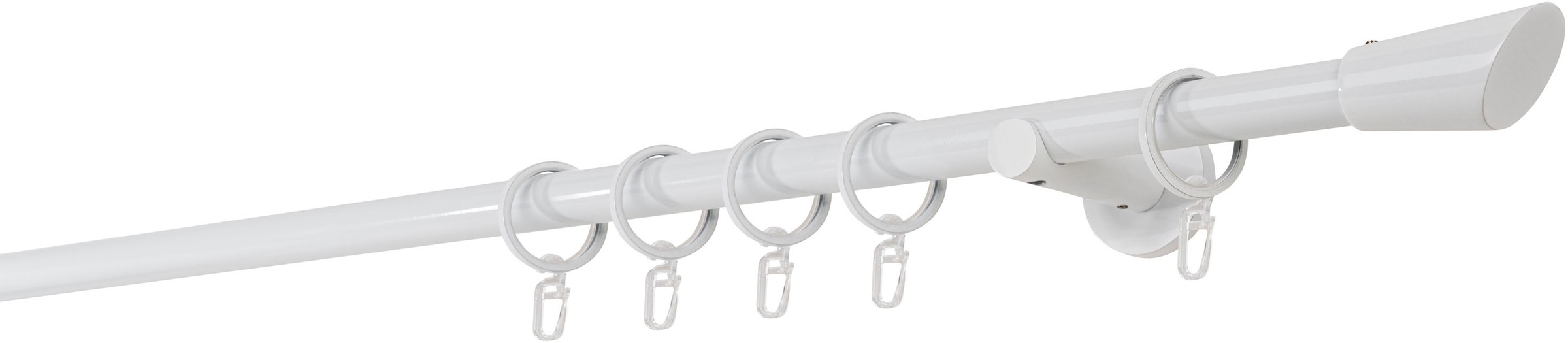 Image of mydeco Gardinenstange "20mm Rag Wandträger 6,5 cm" 1 läufig-läufig Fixmass
