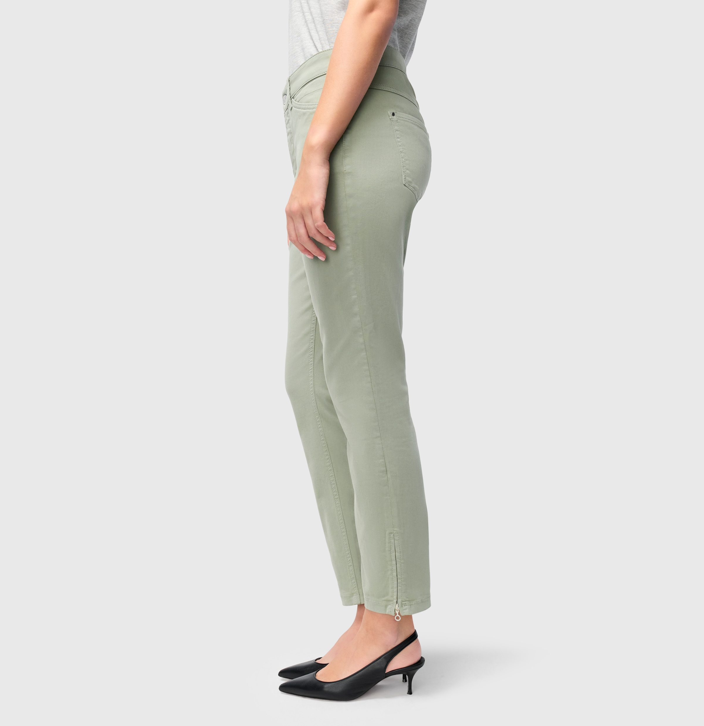 MAC 7/8-Jeans »Dream Chic«, verkürzte Form mit Reissverschluss