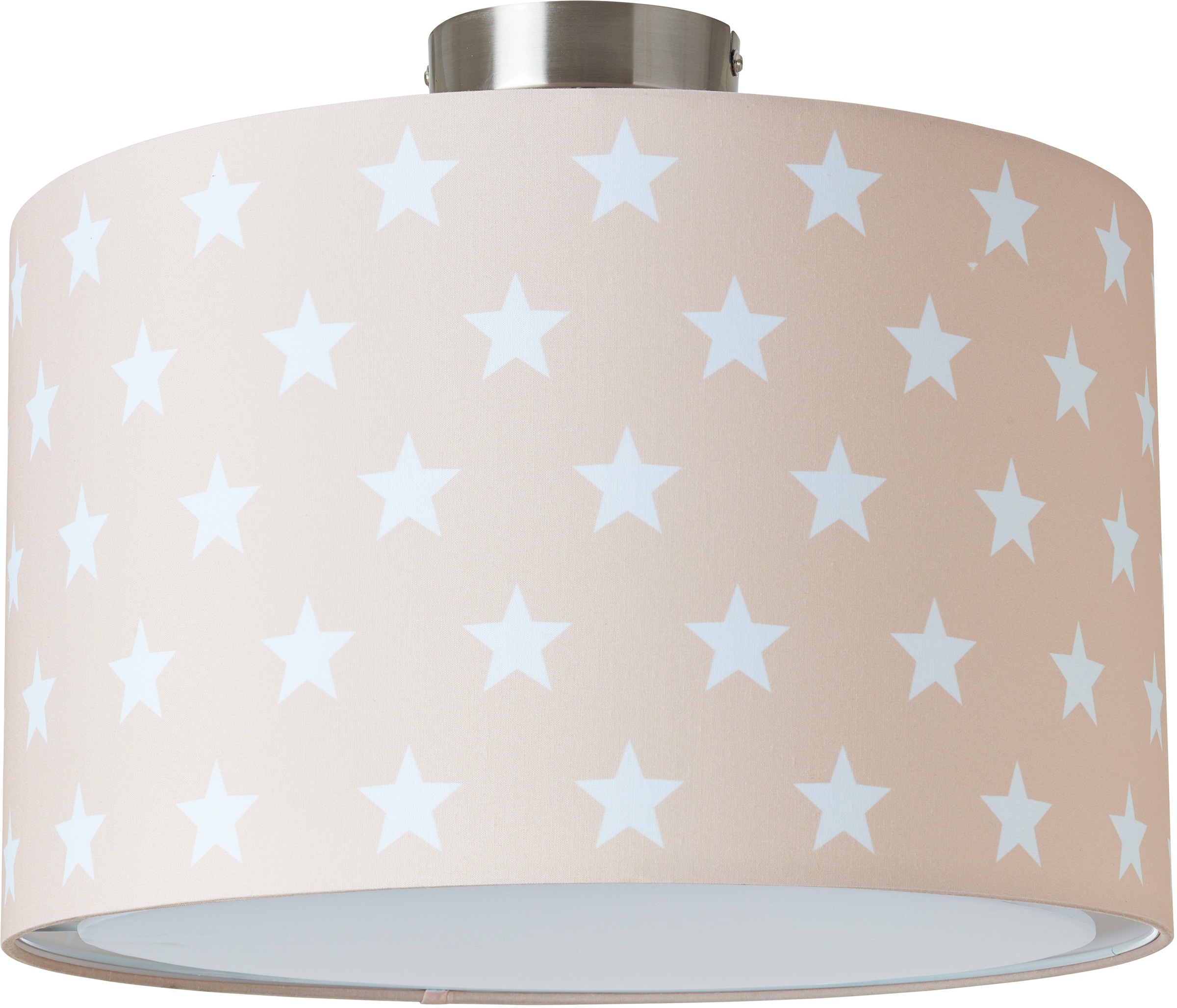 Image of Lüttenhütt Deckenleuchte »Steern«, E27, Deckenlampe mit Sterne - Stoffschirm Ø 40 cm, beige / weiss, Höhe 32 cm bei Ackermann Versand Schweiz