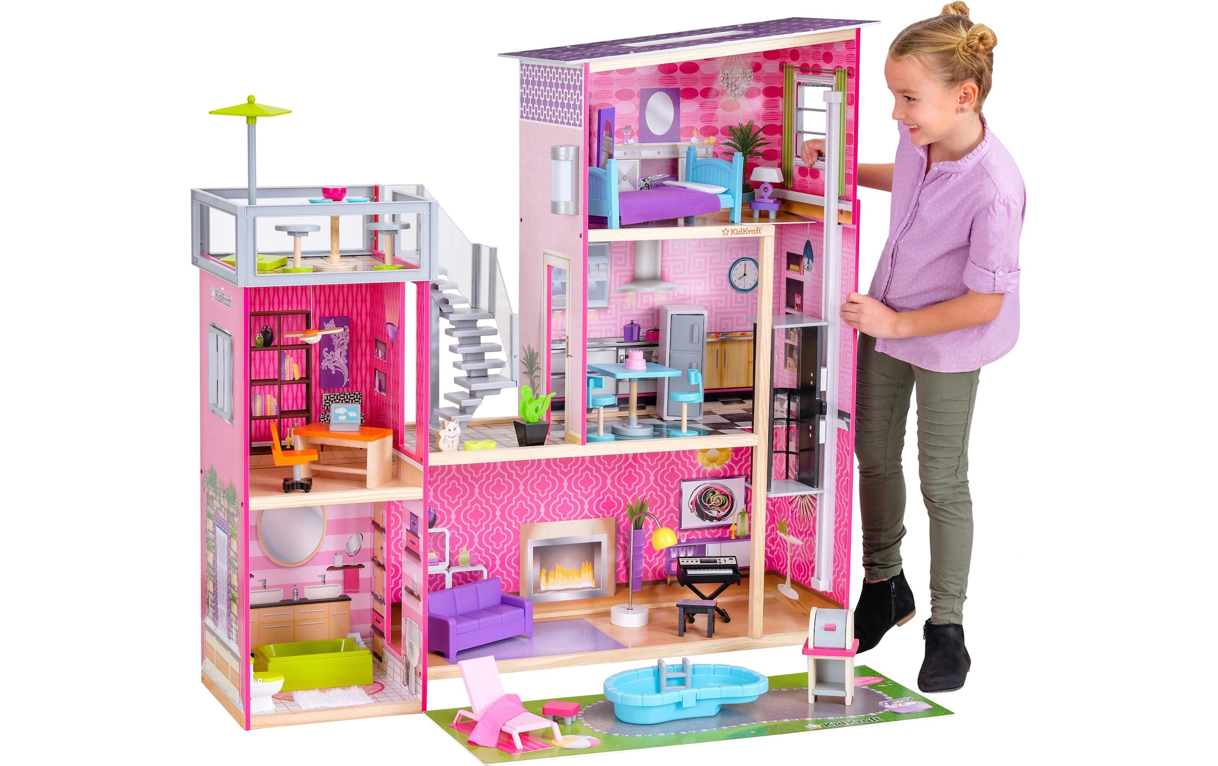 KidKraft® Puppenhaus »Uptown 124.99 x 64.29 x 117.7 cm«