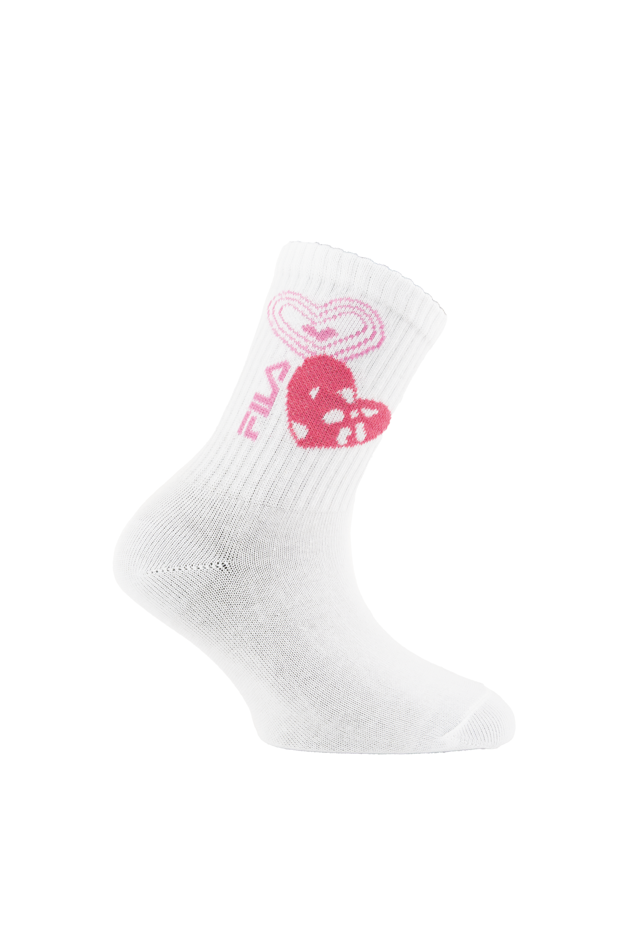 Fila Chaussettes 6 paires,  avec large bord-côte, mélange coton, motif Love