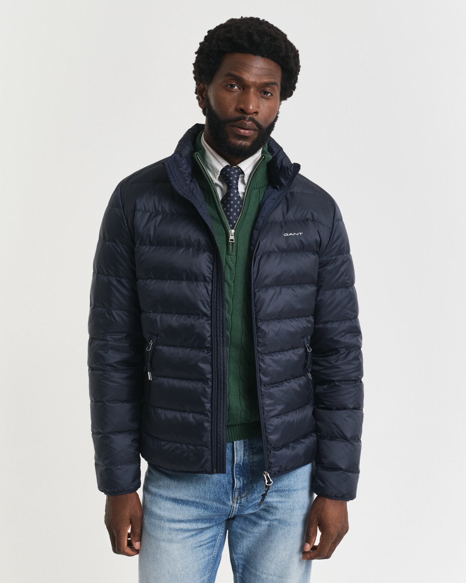 Gant Veste matelassée »LIGHT DOWN JACKET« 2-Wege-Reissverschluss, Übergangsjacke, regular fit