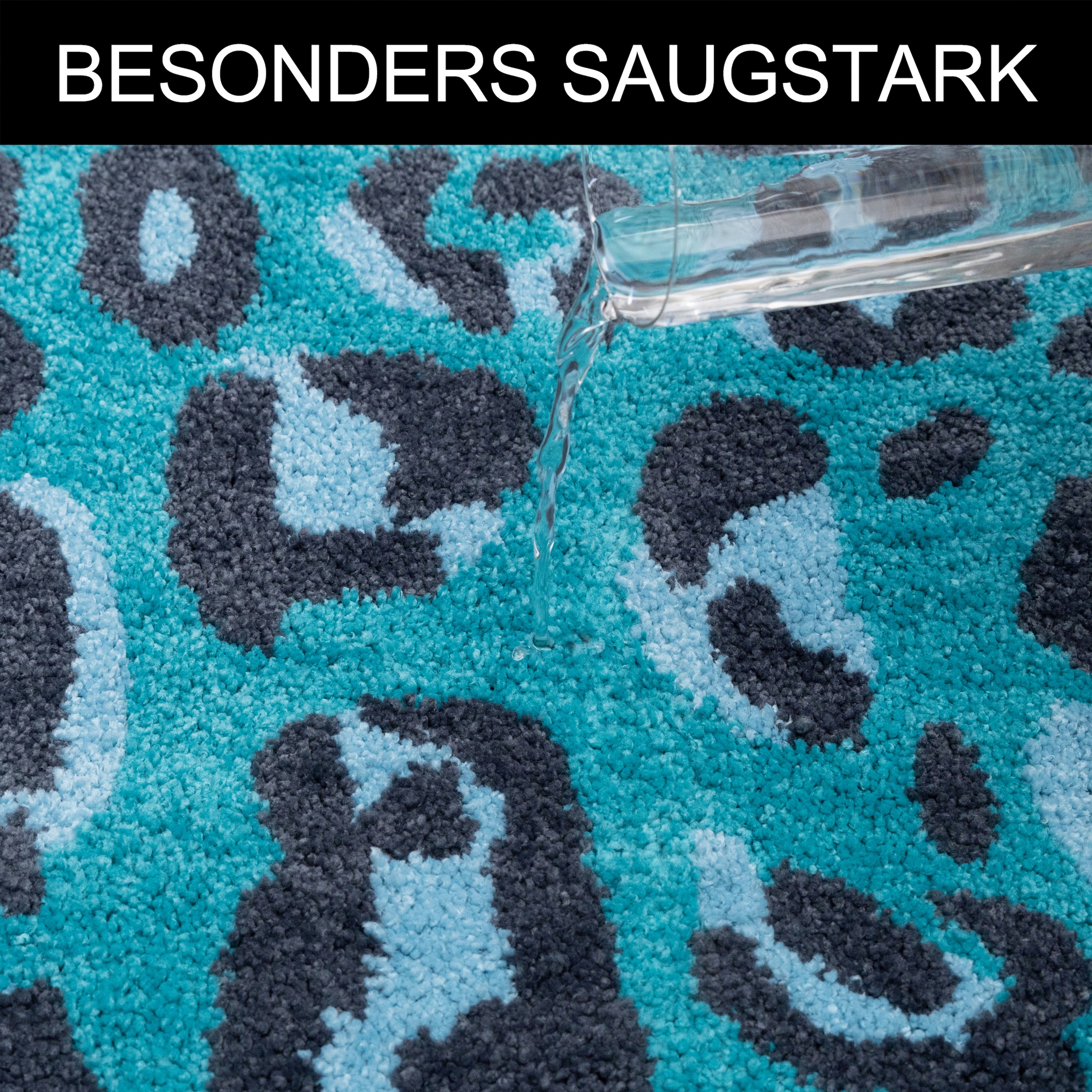 GOODproduct Badematte »Regona Leo, Badvorleger, Badezimmer Teppich, Duschvorleger« Höhe 10 mm rutschhemmend beschichtet fussbodenheizungsgeeignet | schnell trocknend Leoparden-Muster, Animal Print, modern