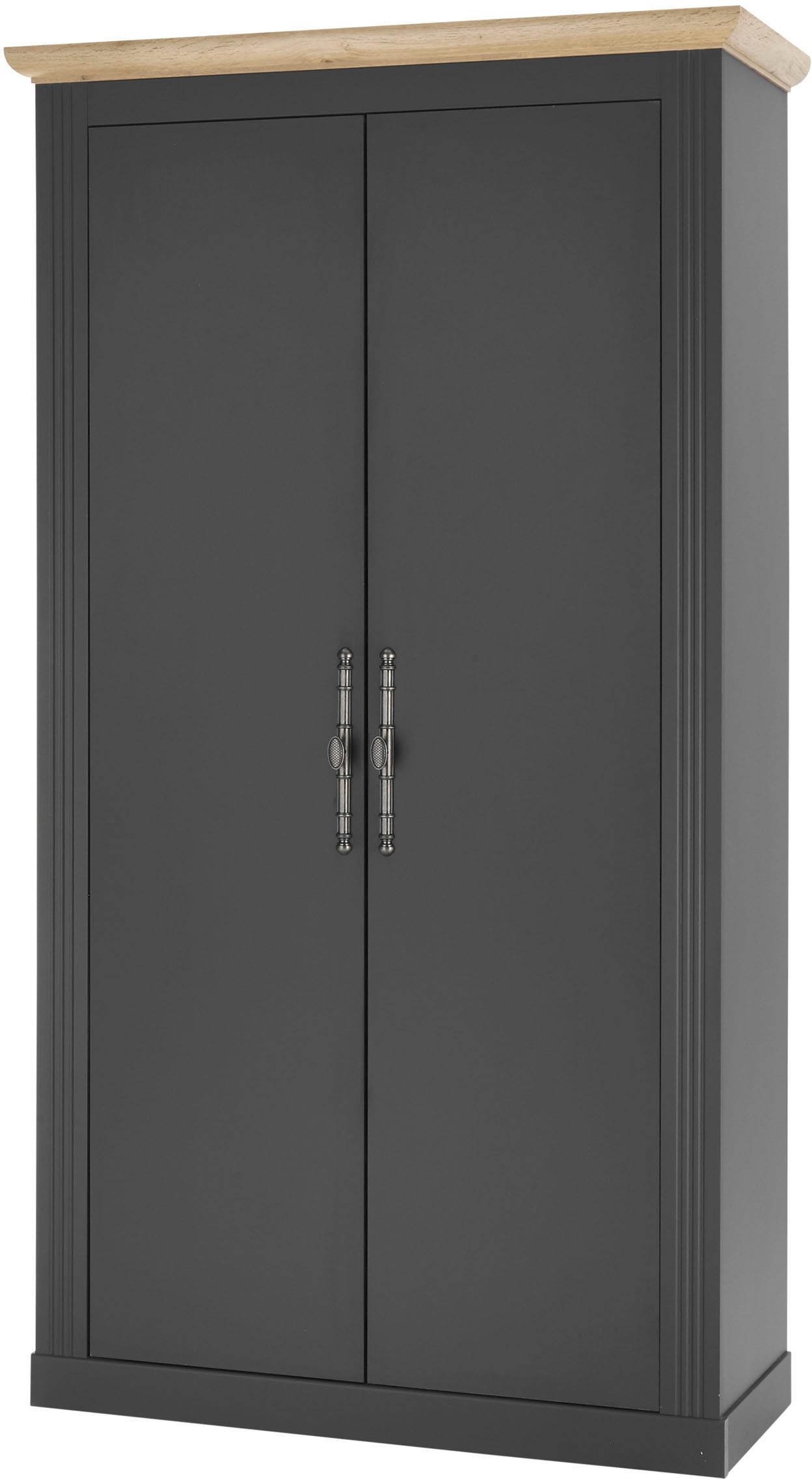 Image of GOODproduct Schuhschrank "Westminster, Schrank im Landhausstil, Hochschrank, Garderobenschrank" Metallgriffe, viel Stauraum, in 2 Farben erhältlich, 203 cm hoch