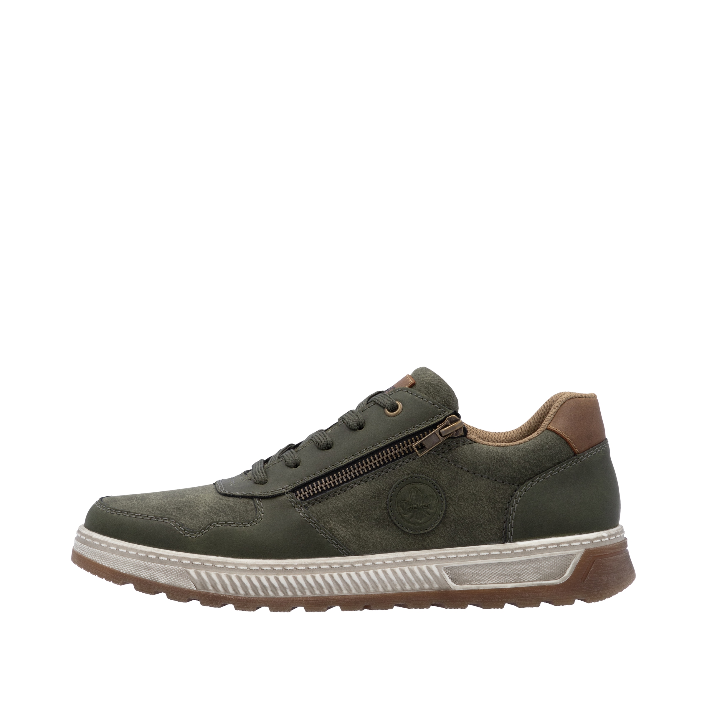 Rieker Sneaker  Freizeitschuh, Halbschuh, Schnürschuh mit Kontrastbesatz