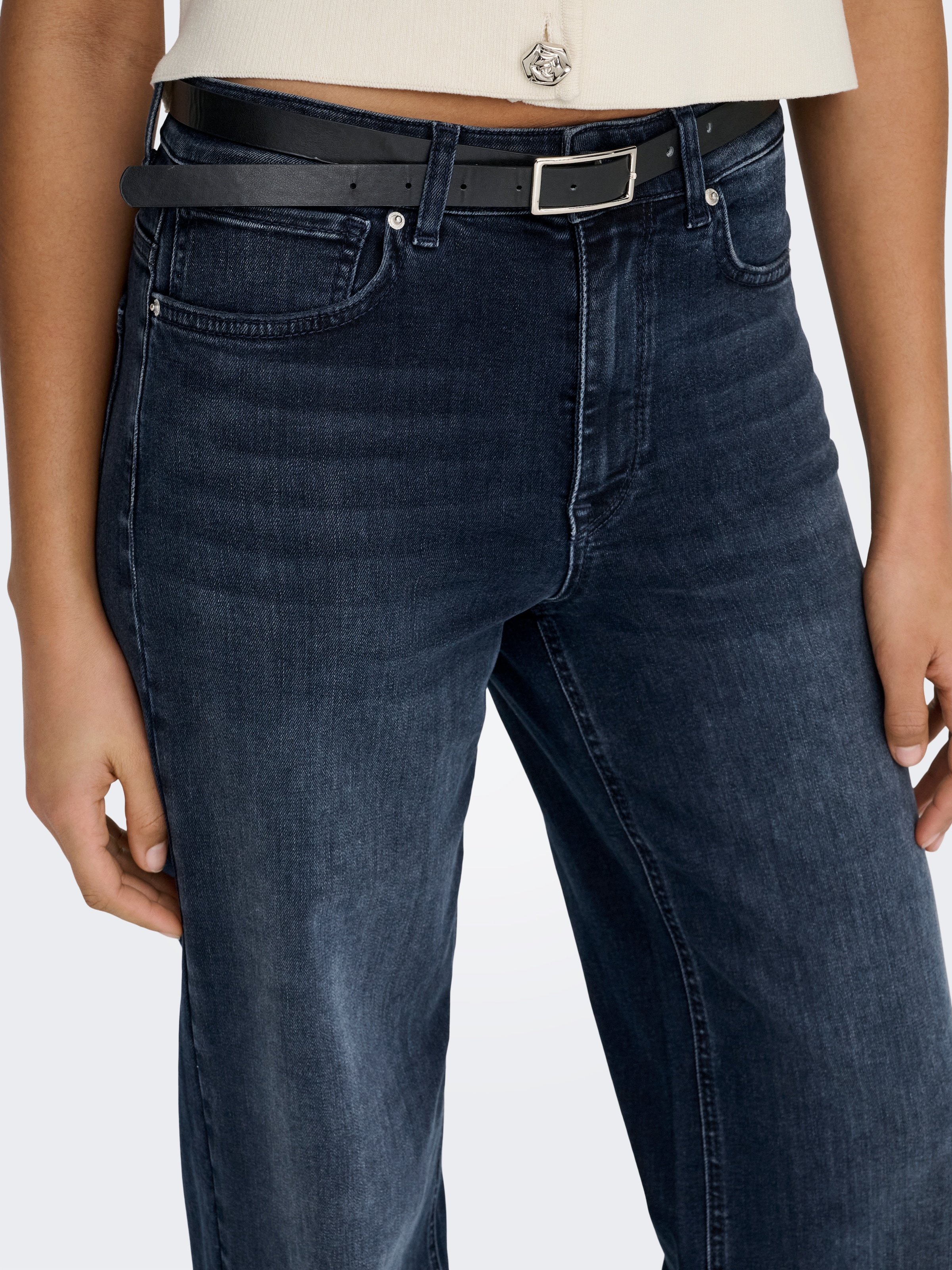 ONLY High-waist-Jeans »ONLMADISON BLUSH HW WIDE DNM DOT632«