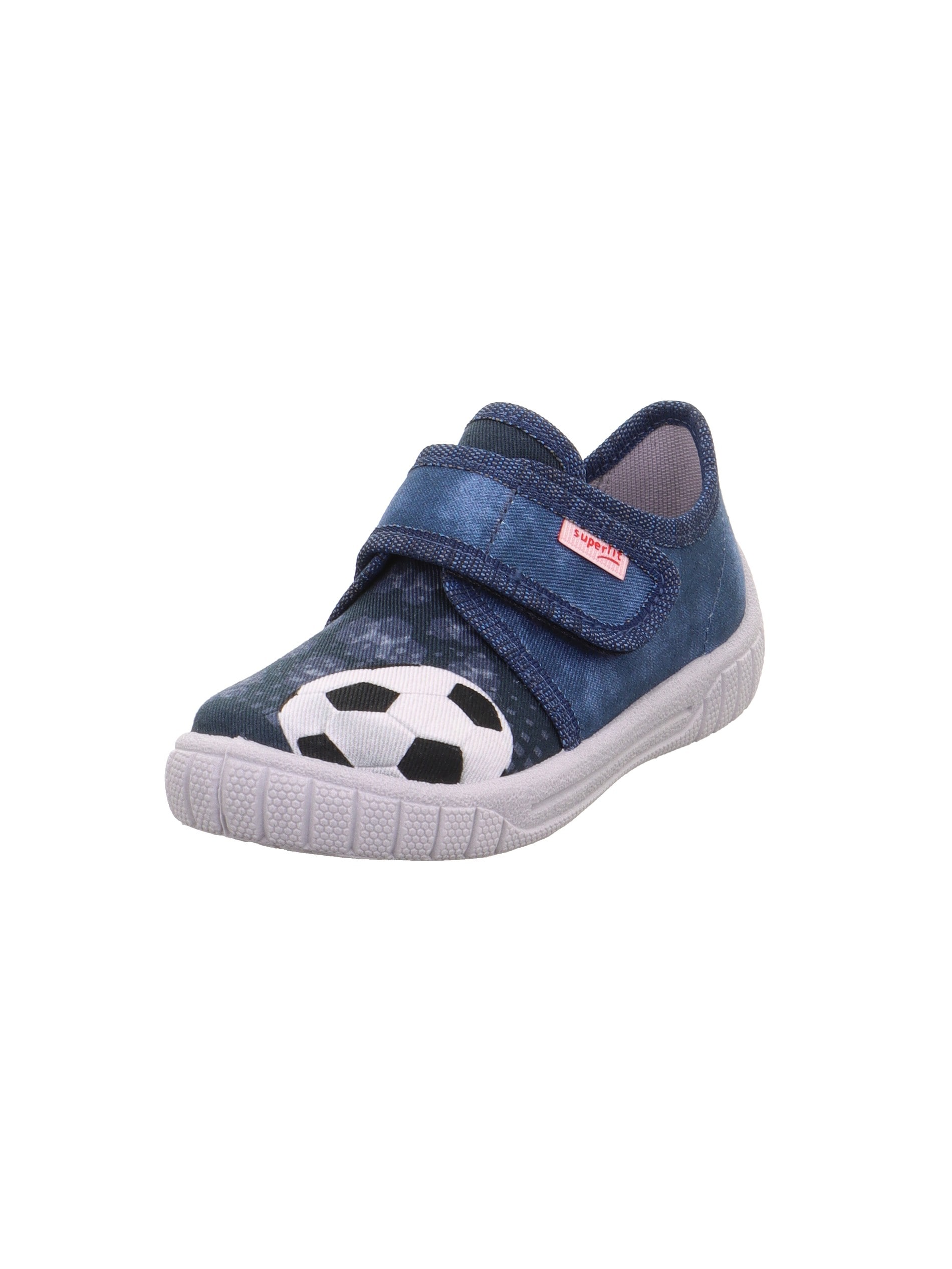 Image of Superfit Hausschuh "BILL, WMS: mittel" Klettschuh, mit Logoschriftzug, Grössenschablone zum Download