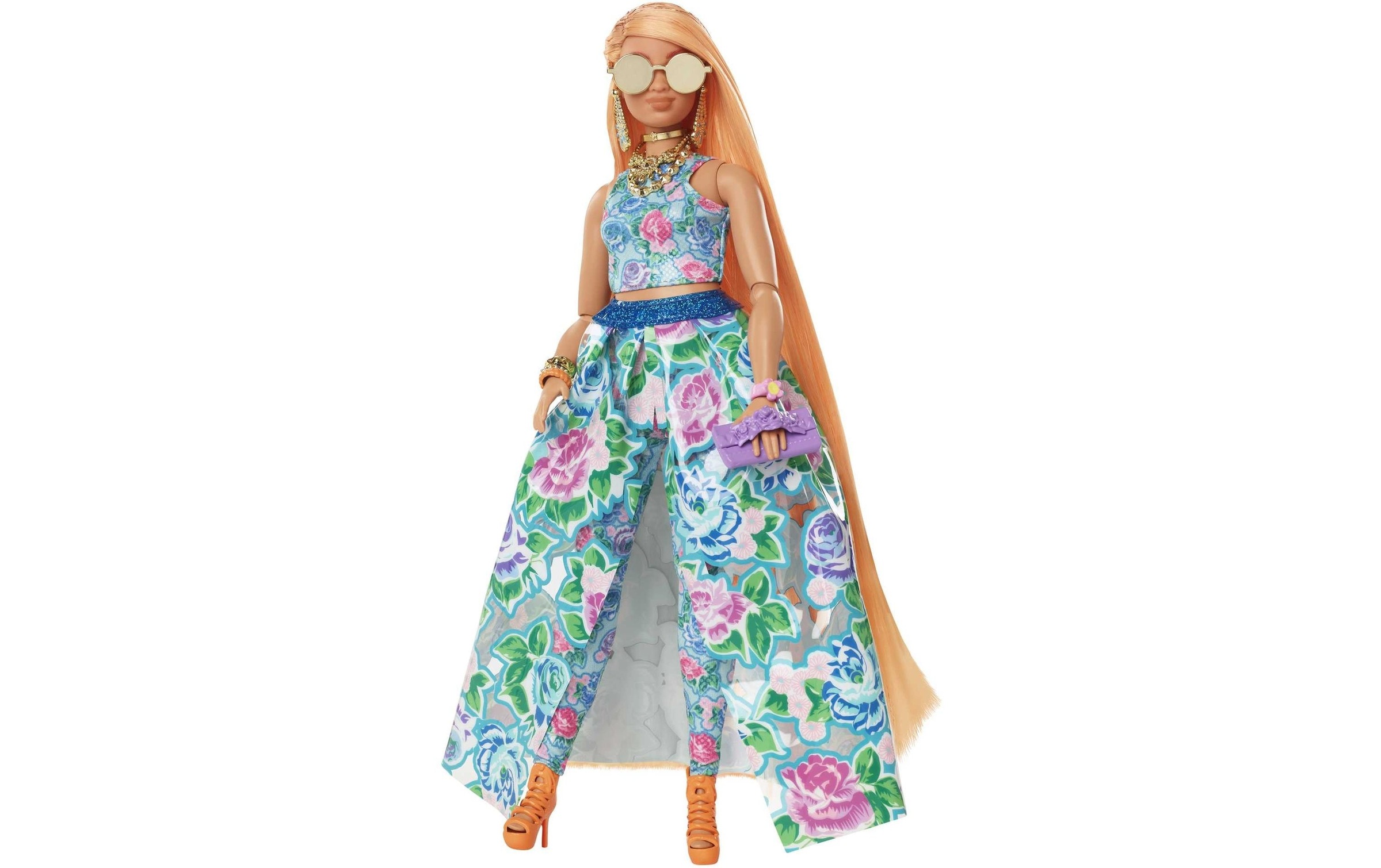 Barbie Anziehpuppe »Barbie Extra Fancy Puppe im blauen Kleid«