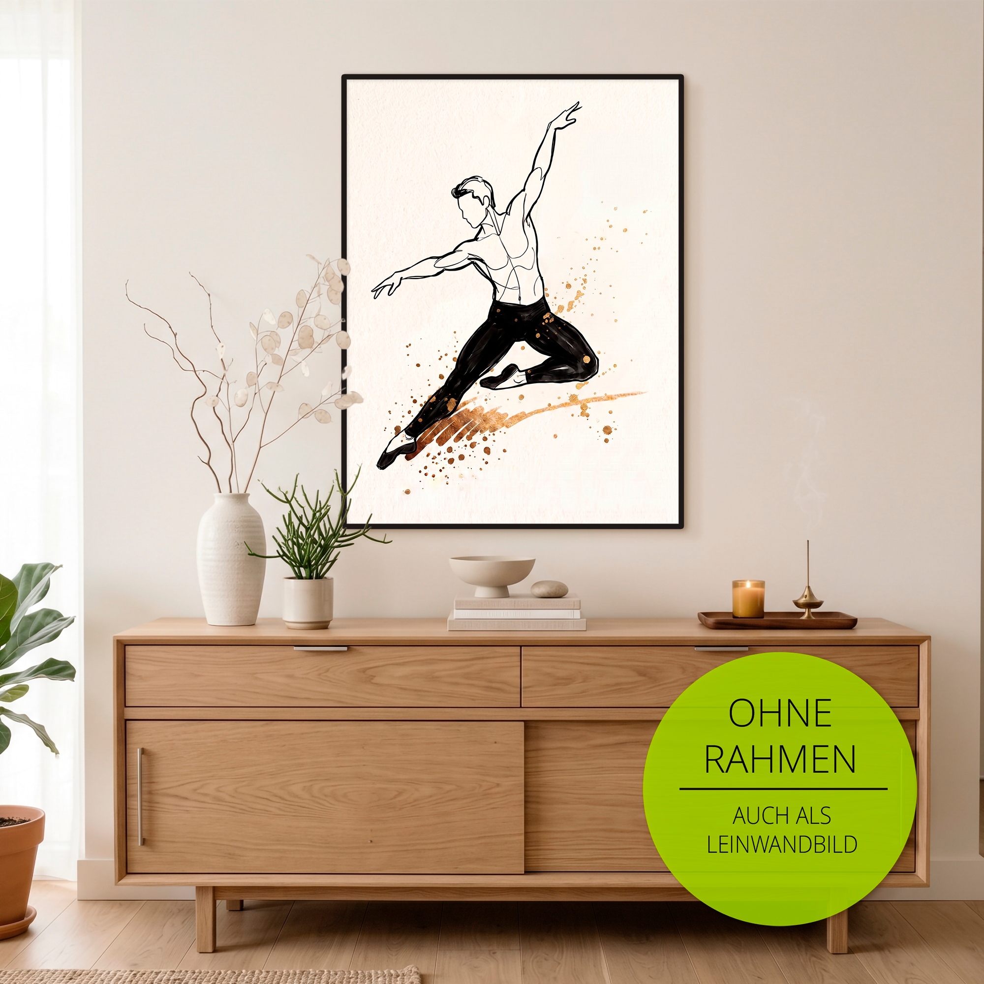 GOODproduct Wandbild »Ballet III« Tanz 1 Stk. tlg. als Poster oder Leinwandbild in versch. Grössen
