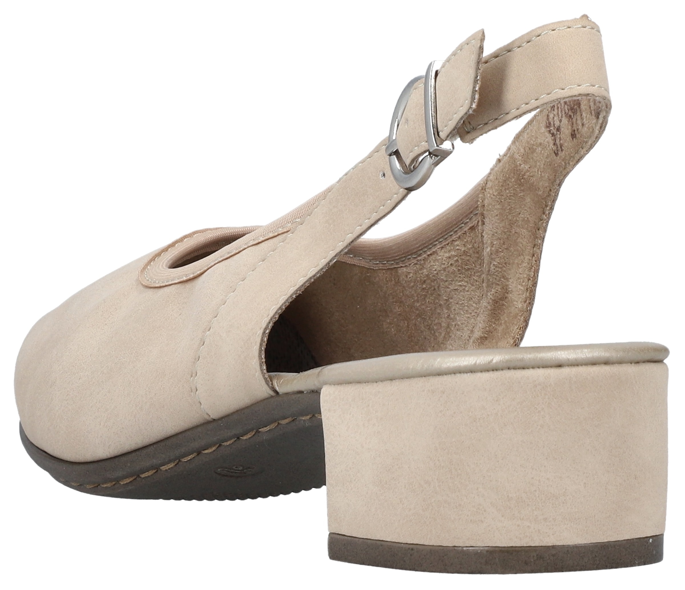 Rieker Slingpumps, Abendschuh, Sommerschuh, Blockabsatz, mit verstellbarem Riemchen