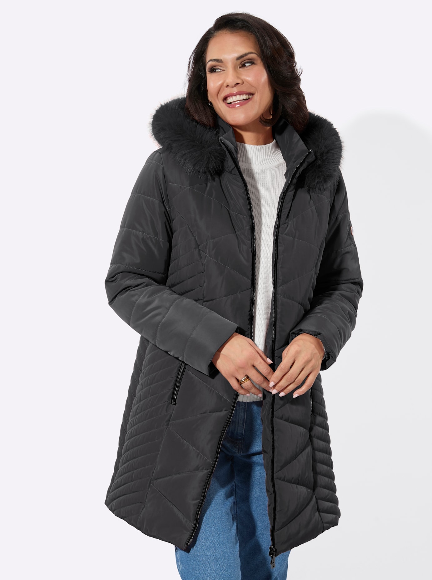 Casual Looks Veste longue avec capuche