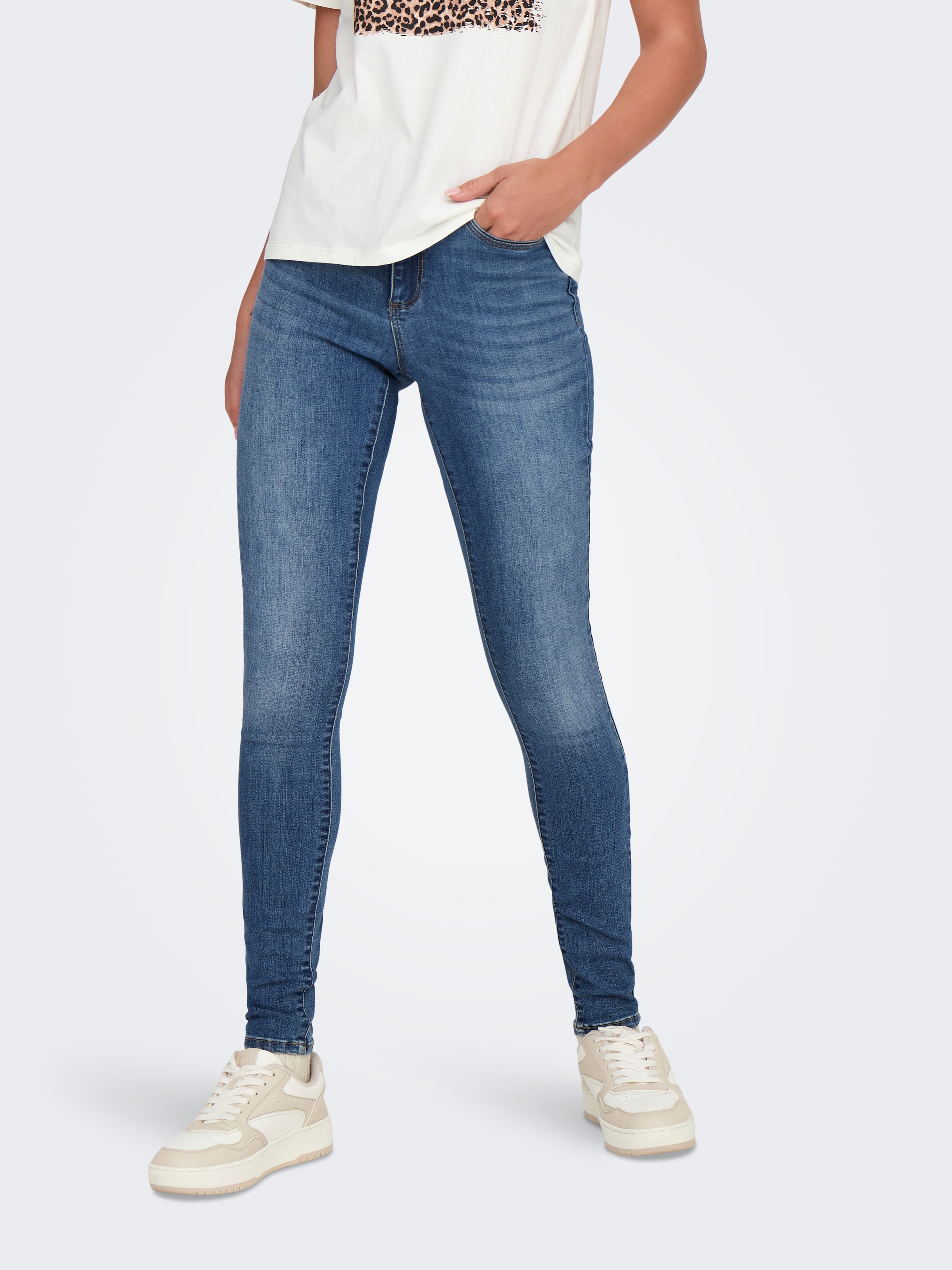 Image of ONLY Skinny-fit-Jeans "ONLWAUW MID SKINNY DNM BJ370 NOOS"