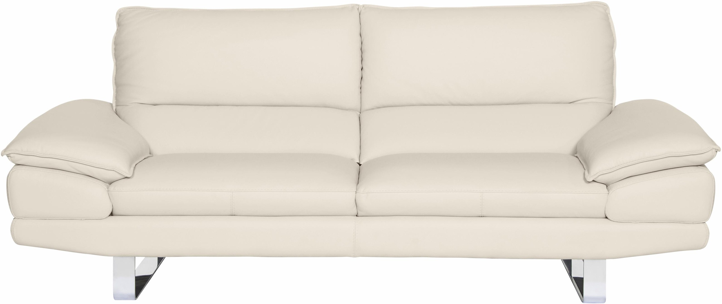 CALIA ITALIA 3-Sitzer »Dave, Sitzkomfort der Extraklasse, tolle Details«, Designsofa auf Kufenfuss, in zwei Lederqualitäten