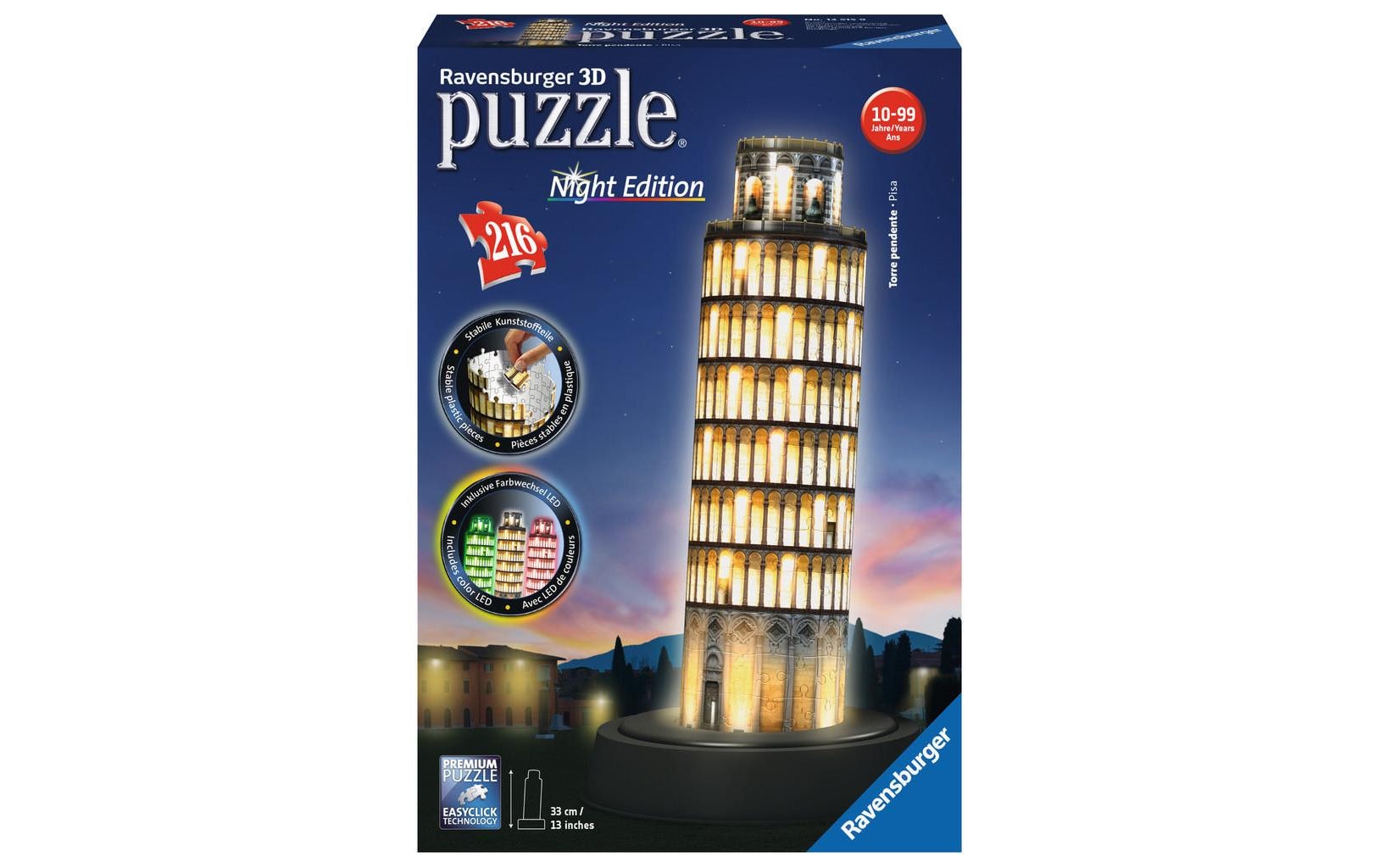 Ravensburger 3D-Puzzle »Pisa bei Nacht«