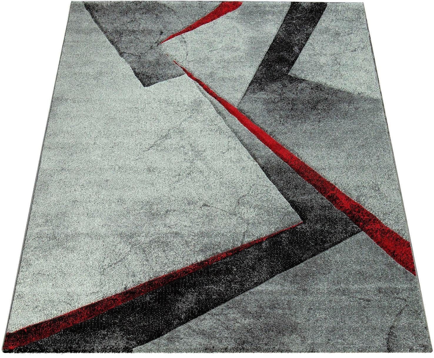 Image of Paco Home Teppich »Brilliance 753«, rechteckig, 18 mm Höhe, Kurzflor, modernes geometrisches 3D-Design, ideal im Wohnzimmer & Schlafzimmer bei Ackermann Versand Schweiz