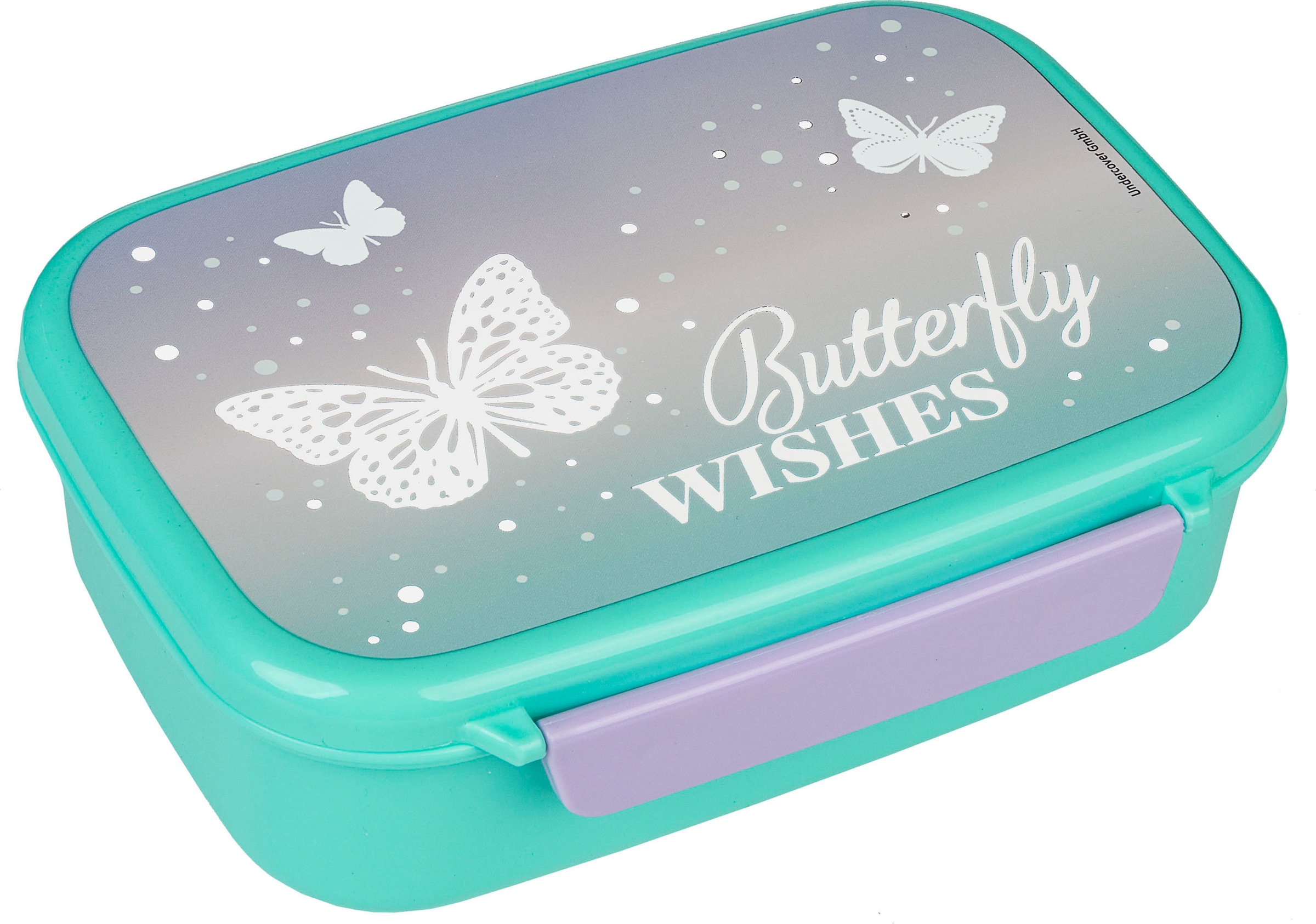 Scooli Lunchbox »Brotzeitdose & Trinkflasche, Butterfly Wishes«, (Set, 2 tlg.), mit Trinkflasche