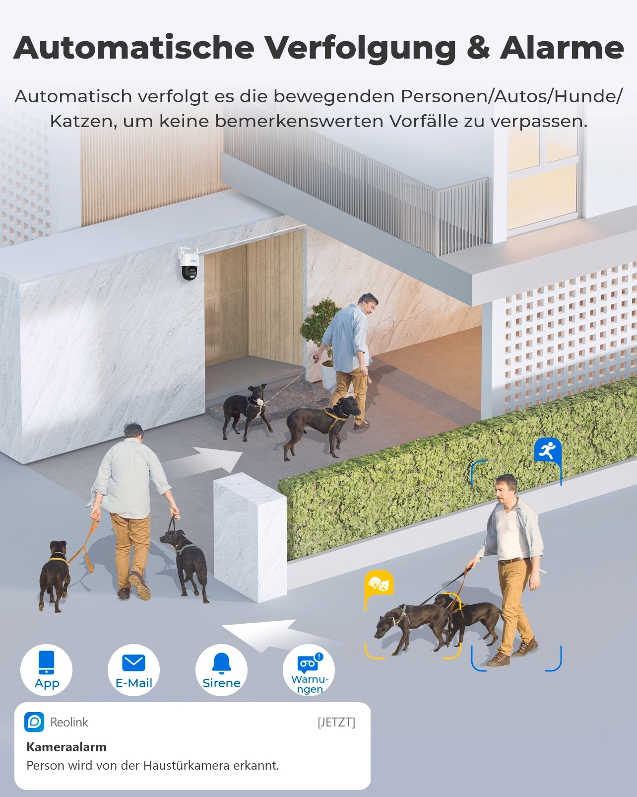 Überwachungskamera »Trackmix Series W760 WiFi-Outdoor«, Aussenbereich