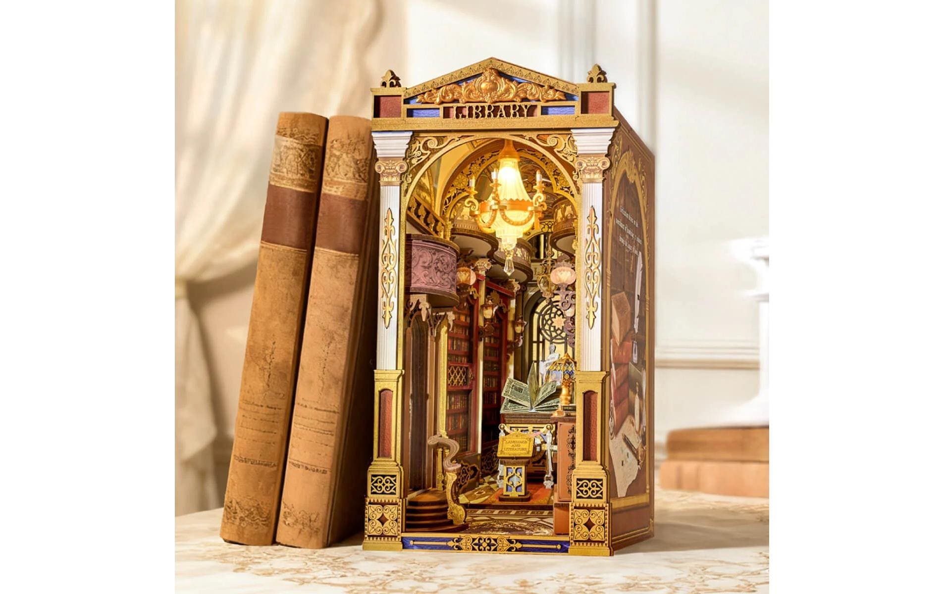   Modellbausatz »Rolife Library of Wonders Holzbausatz Sperrholz 258 Teile« 258 Stk. tlg.