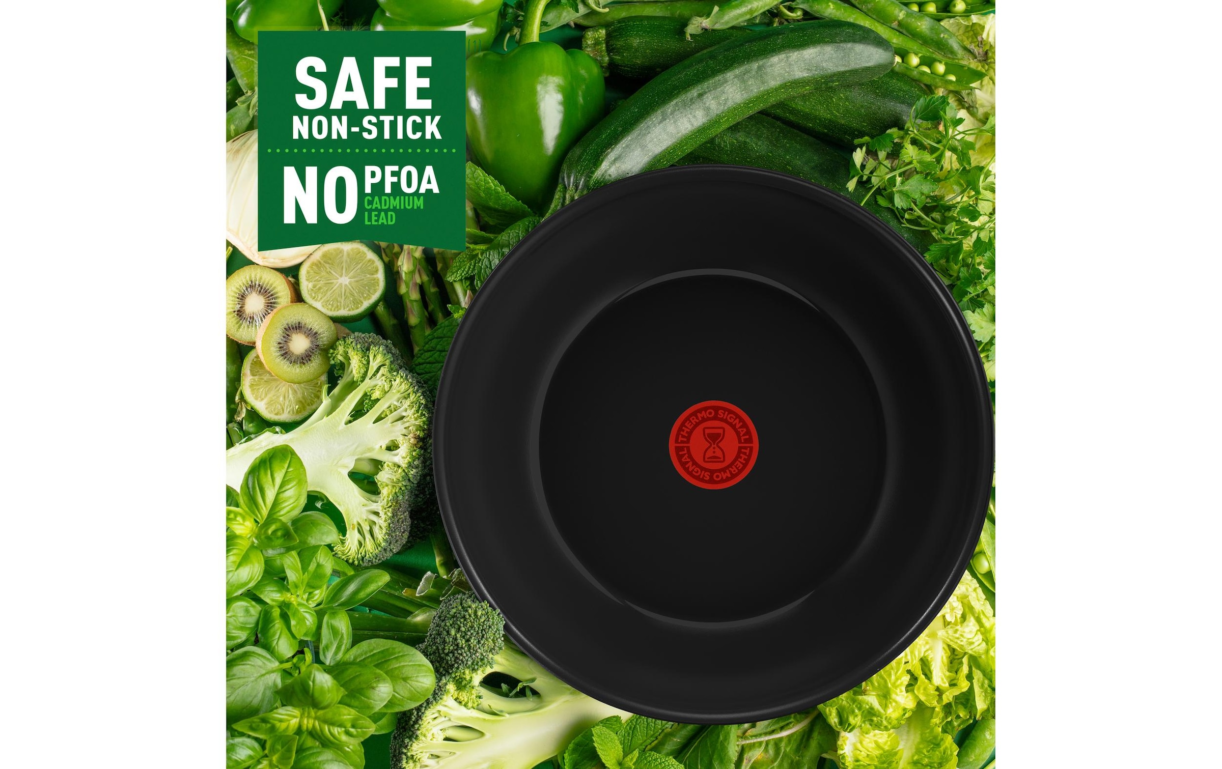 Tefal Wok »Renew Black On 28 cm«, Aluminium