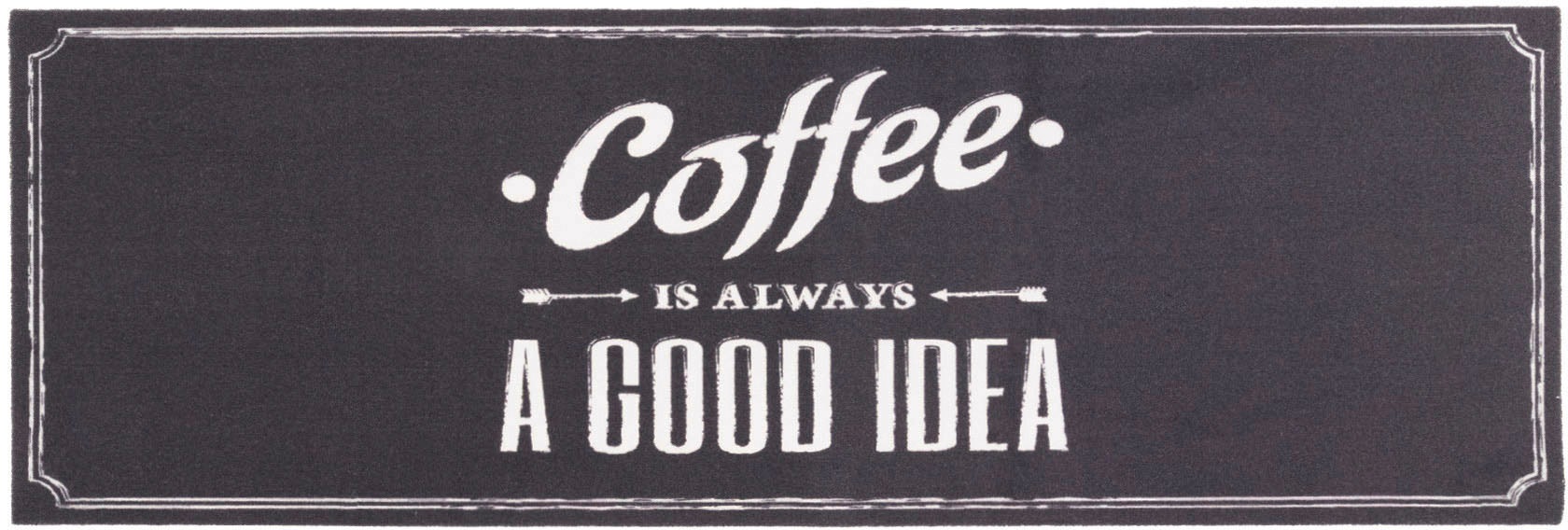 Image of Primaflor-Ideen in Textil Küchenläufer »GOOD IDEA«, rechteckig, 6,5 mm Höhe, mit Schriftzug, rutschhemmend, waschbar, Küche bei Ackermann Versand Schweiz