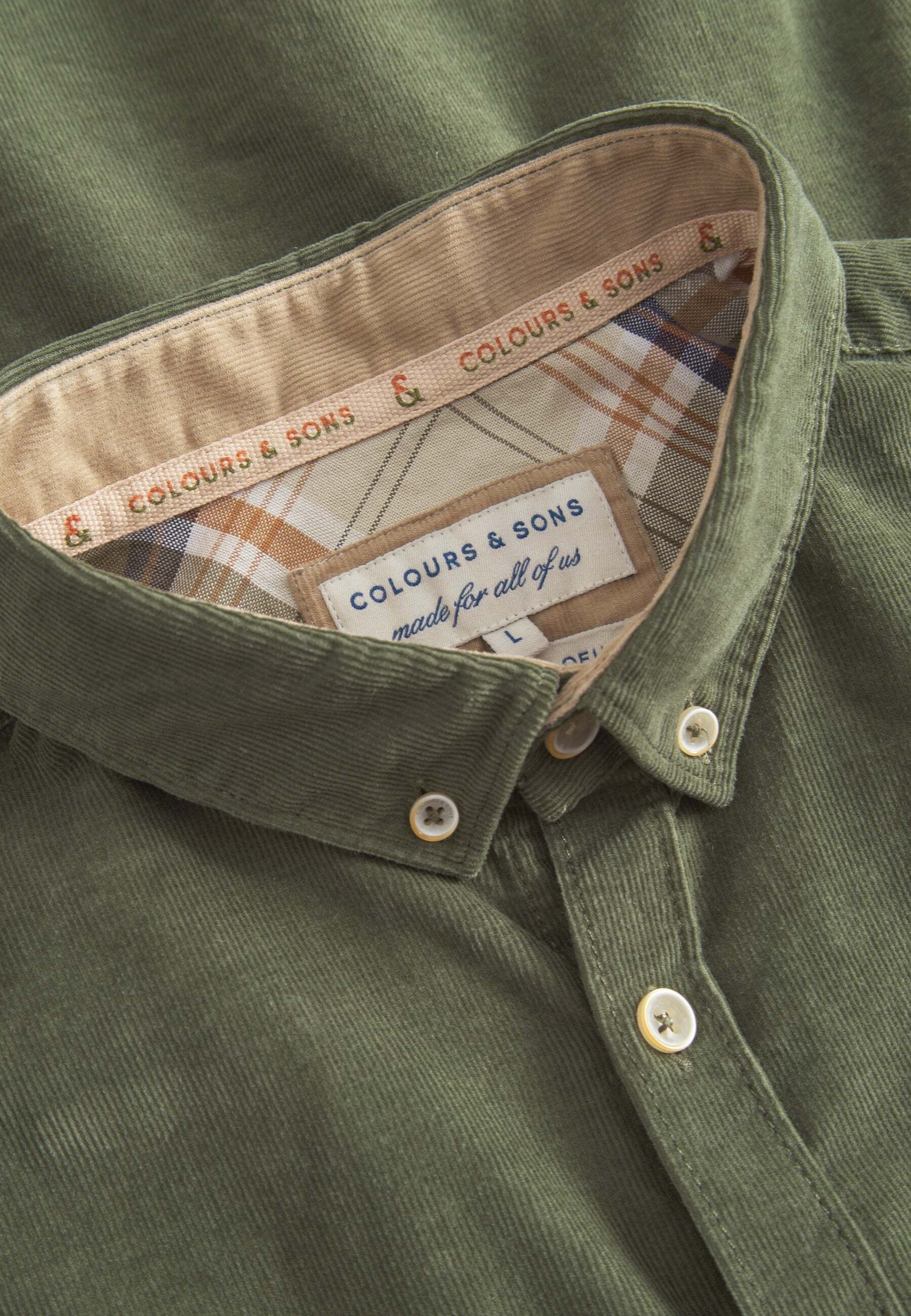 colours & sons Langarmhemd »colours & sons Langarmhemd Shirt Corduroy«