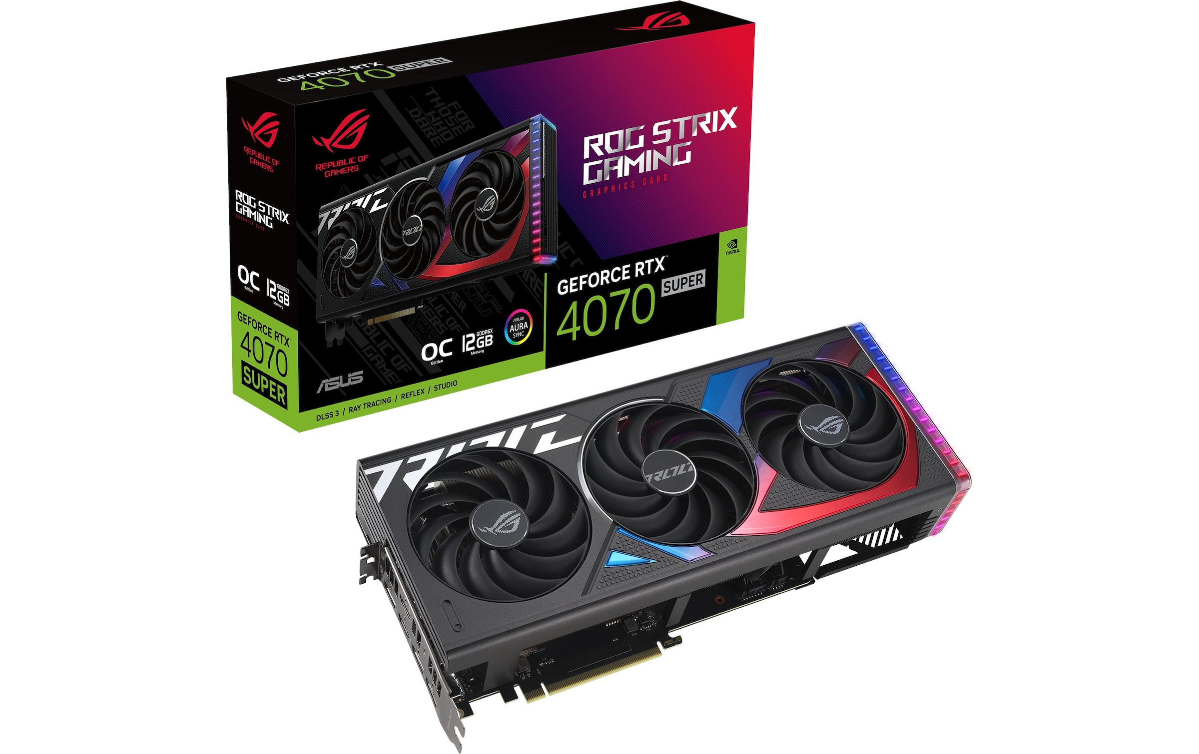 Grafikkarte »Strix GeForce RTX 4070 SUPER OC Edition 12 GB«, 12 GB, GDDR6X