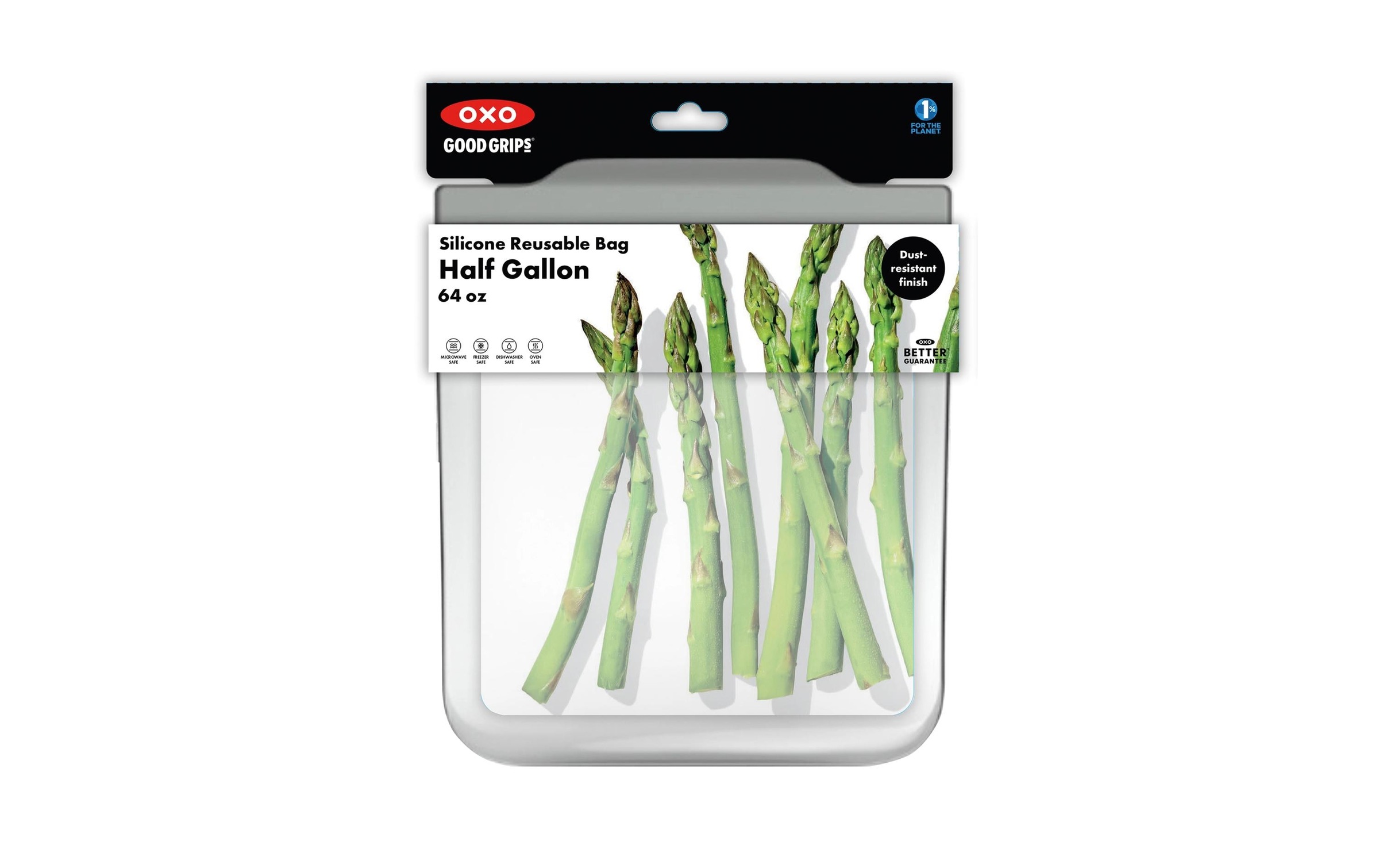 OXO Good Grips Sachet fraîcheur Silikon, wiederverwendbar, 1,8 L
