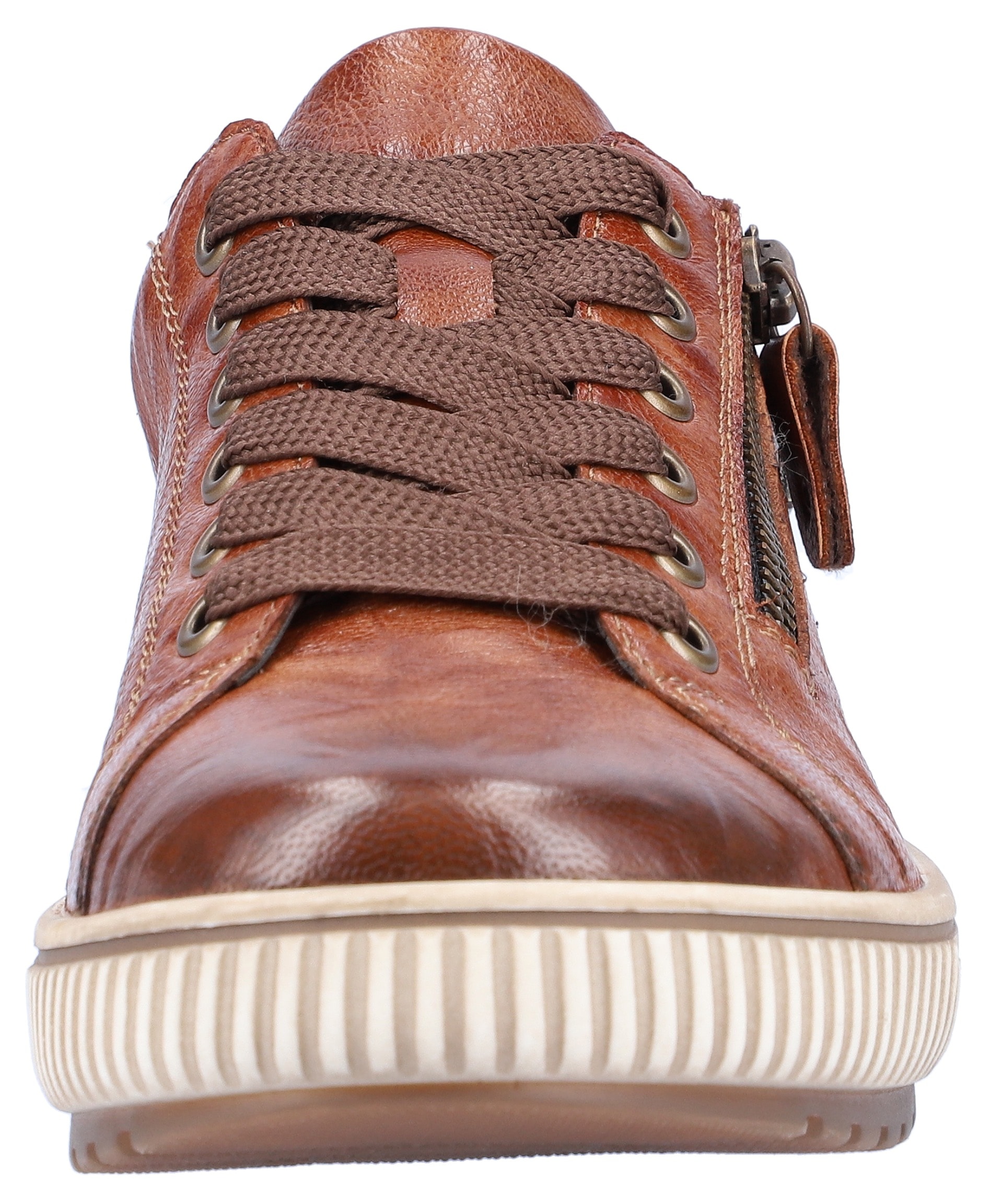 Remonte Plateausneaker, Freizeitschuh, Halbschuh, Schnürschuh mit Aussenreissverschluss
