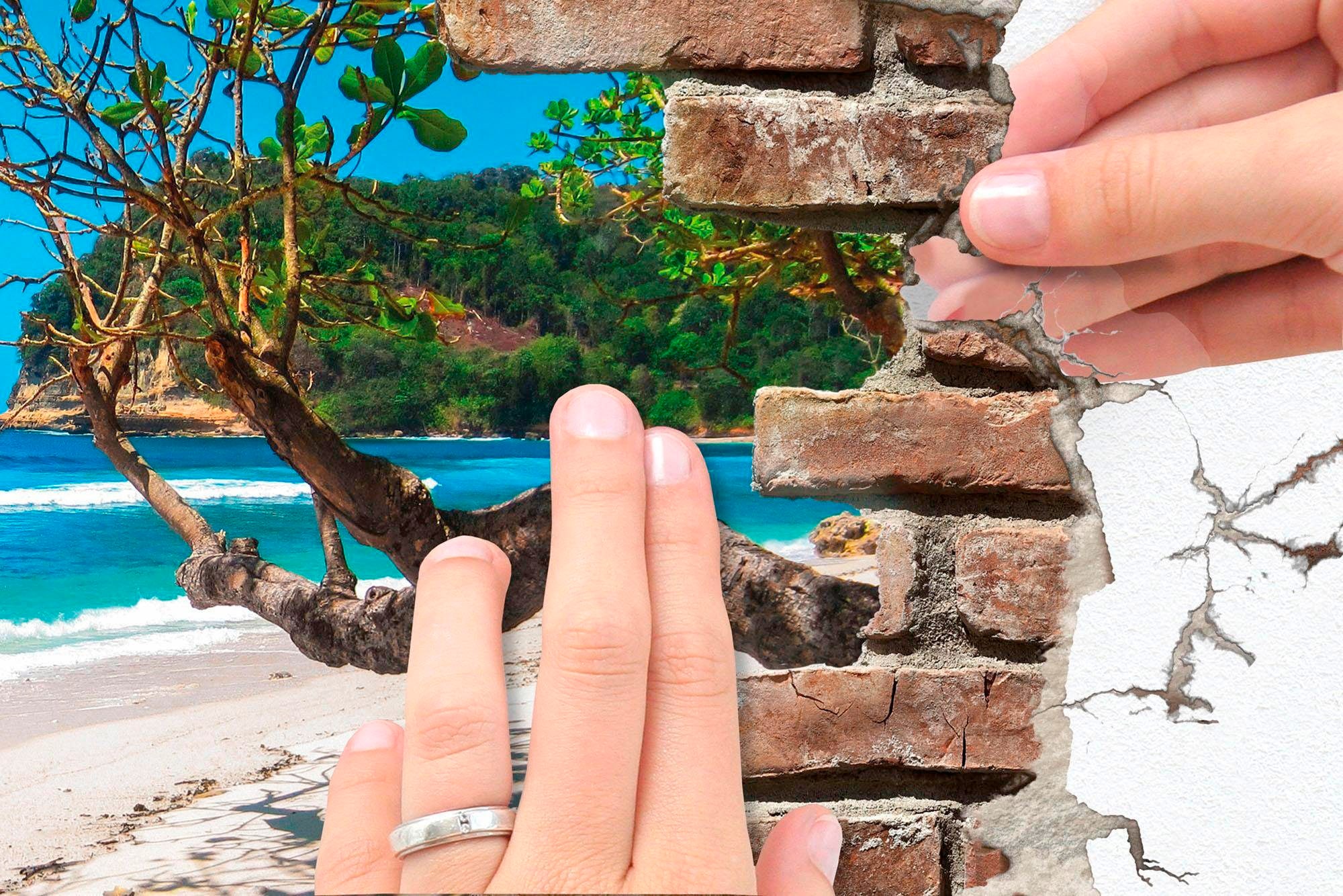 Komar Wandtattoo »Break Out - Grösse 50 x 70 cm« selbstklebend, Wandsticker