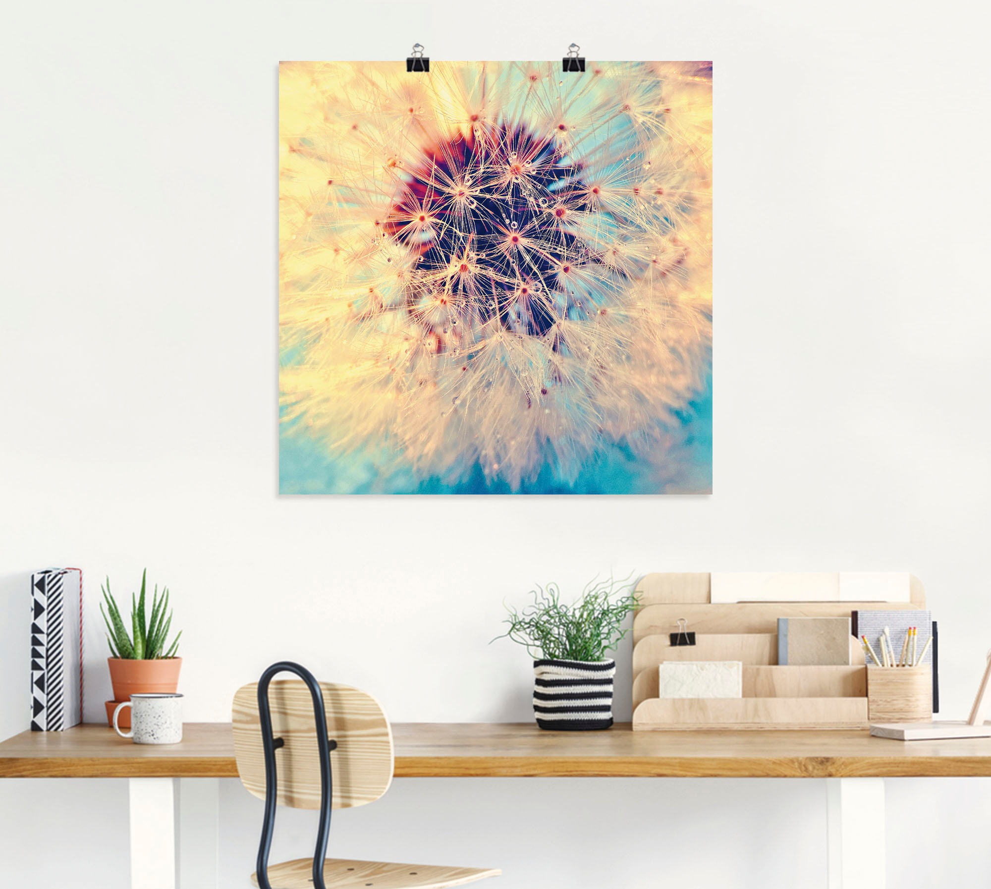 Artland Wandbild »Pusteblume ganz nah« Blumen 1 Stk. tlg. als Alubild, Leinwandbild, Poster in verschied. Grössen