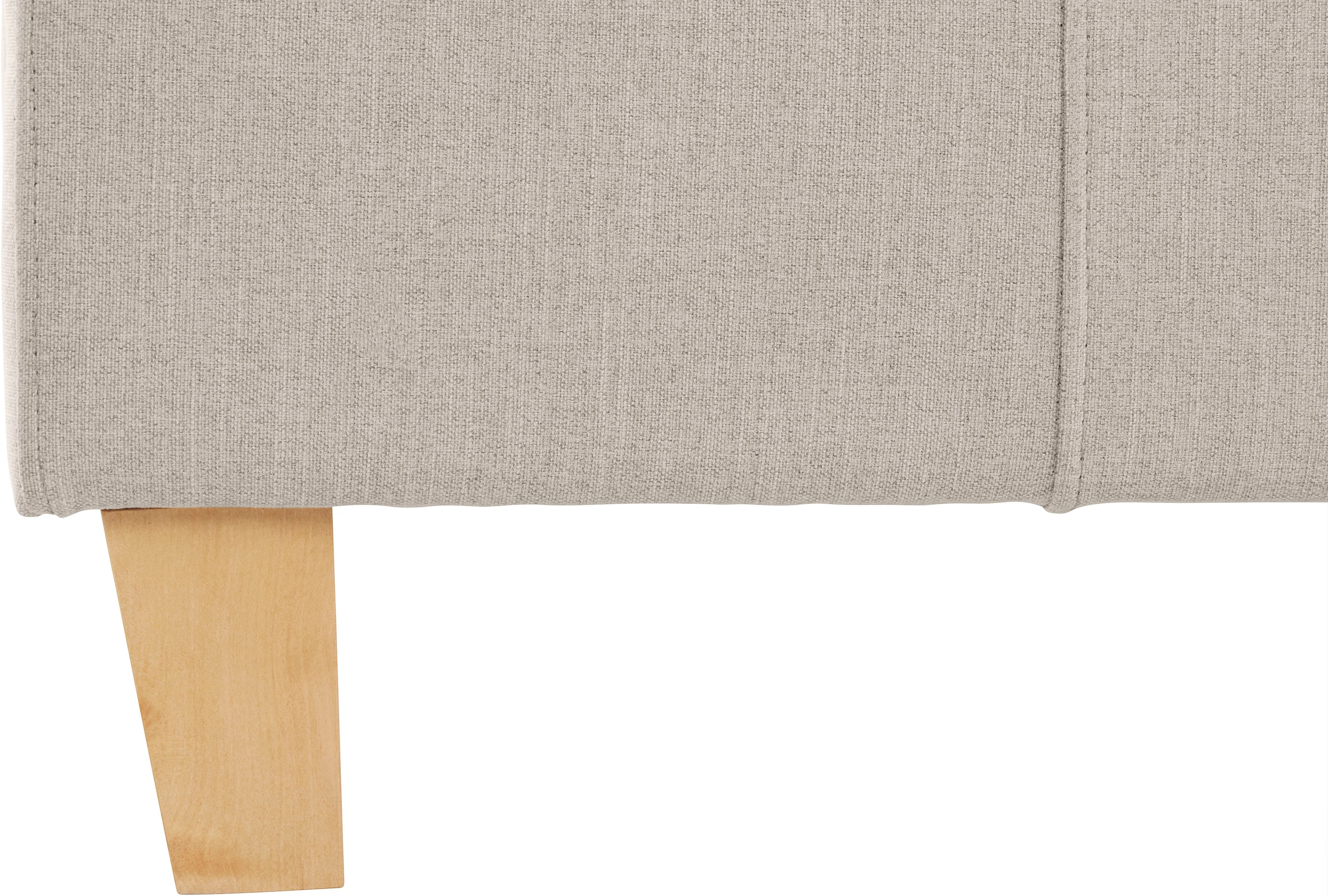 GOODproduct Polsterbett »Heddi«, in 5 Breiten: von 90cm-200cm, Biese am Kopfteil, Strukturstoff