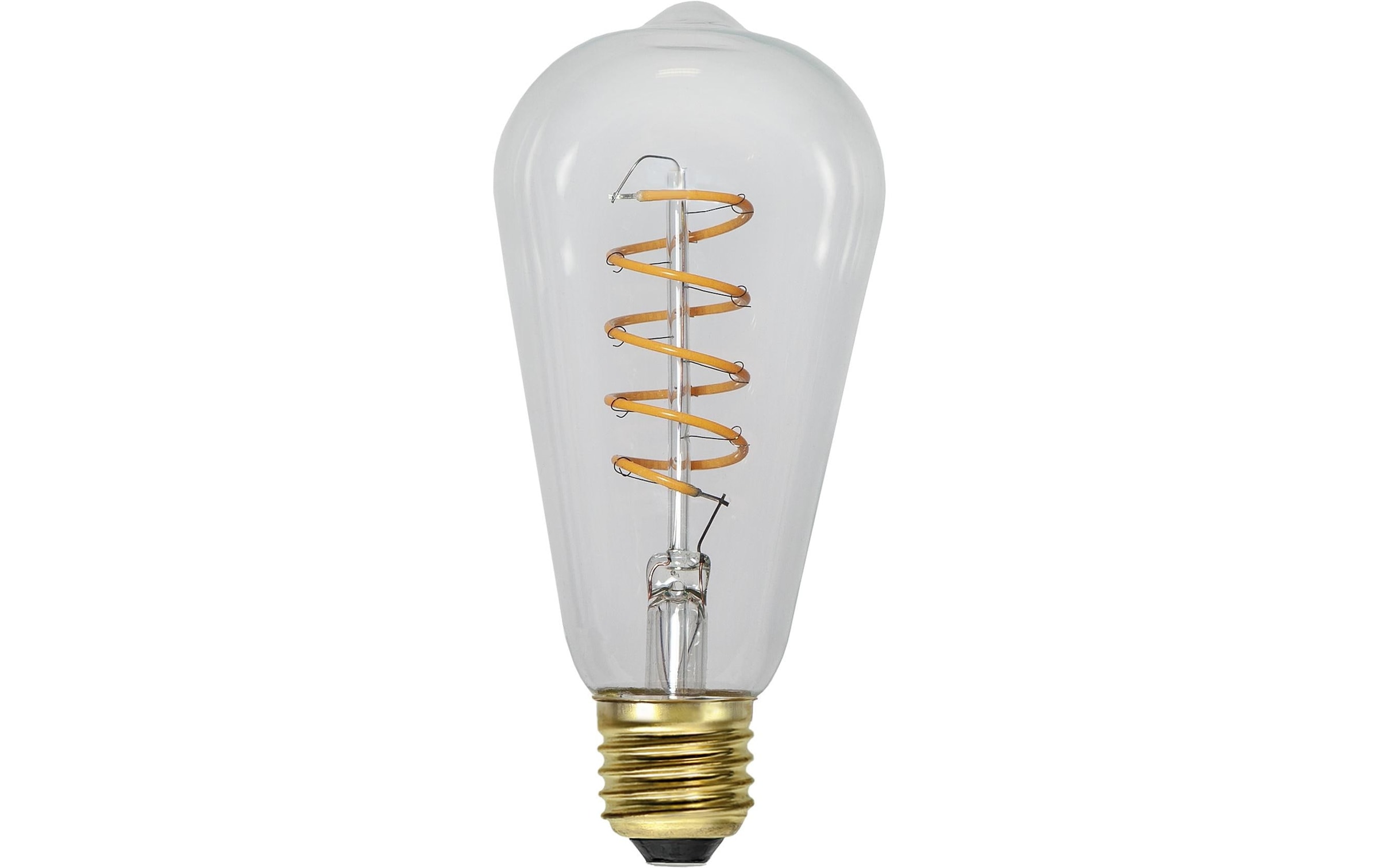   LED-Leuchtmittel »LED Leuchtmittel, E27 ST64 Decoled Spiral Clear 3-step« E27 warmweiss