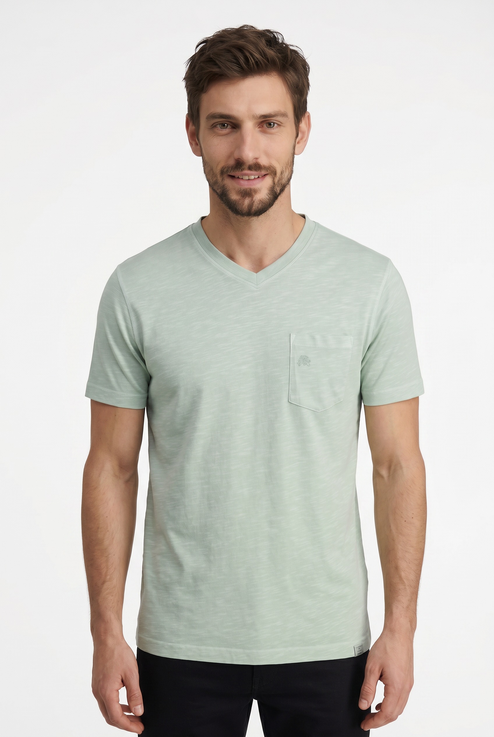 Image of LERROS Kurzarmshirt Sommershirt mit V-Ausschnitt
