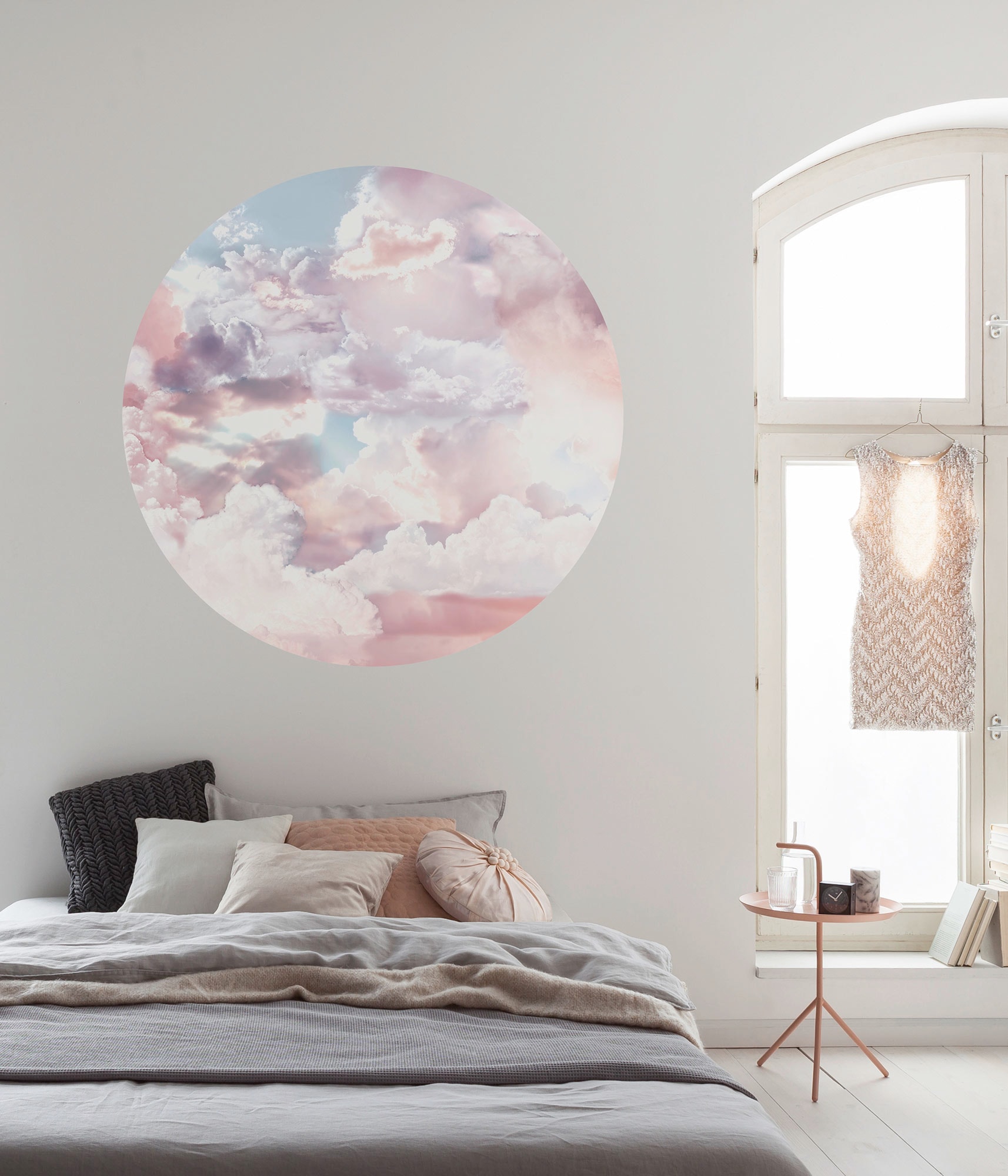 Image of Komar Fototapete "Dot - selbstklebende Vlies Fototapete - Candy Sky - Grösse 125 x 125 cm" Motiv bedruckt glatt