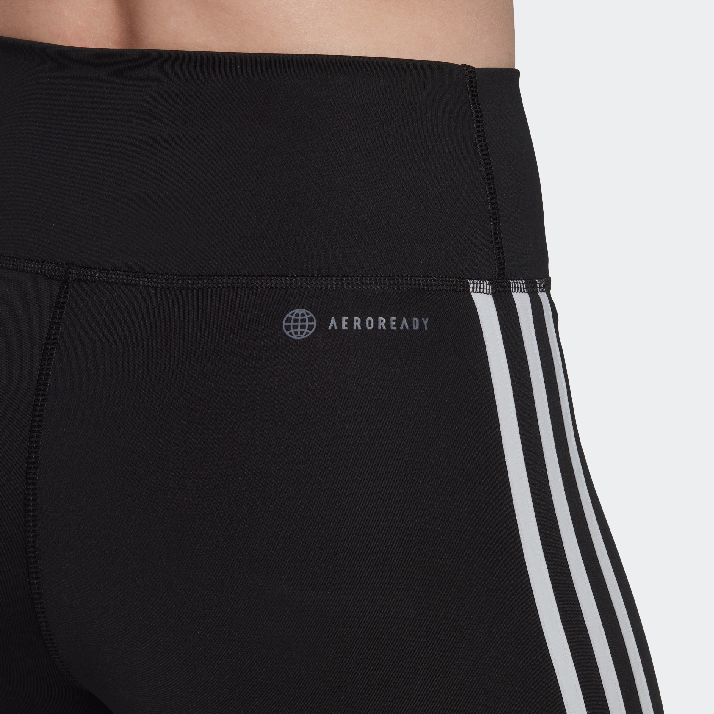 adidas Performance Shorts »TRAINING ESSENTIALS 3STREIFEN HIGHWAISTED KURZE«, (1 tlg.)