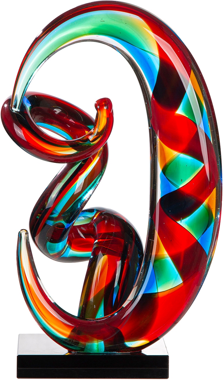 GILDE Sculpture »Skulptur Palmeira mehrfarbig« Objet en verre, sculpture décorative, décoration exotique, accroche-regard